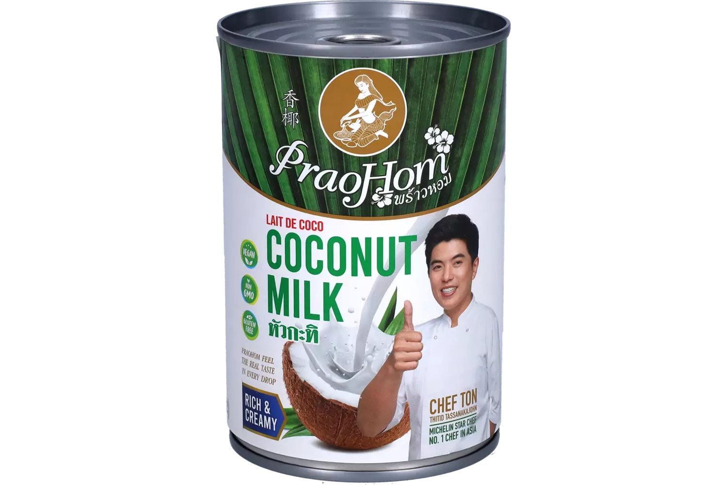 Prao Hom - Coconut Milk 17-19% Fat Tin 400ml