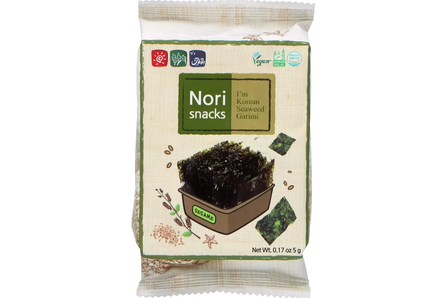 Garimi - Sesame Oil Seaweed Snack 5g
