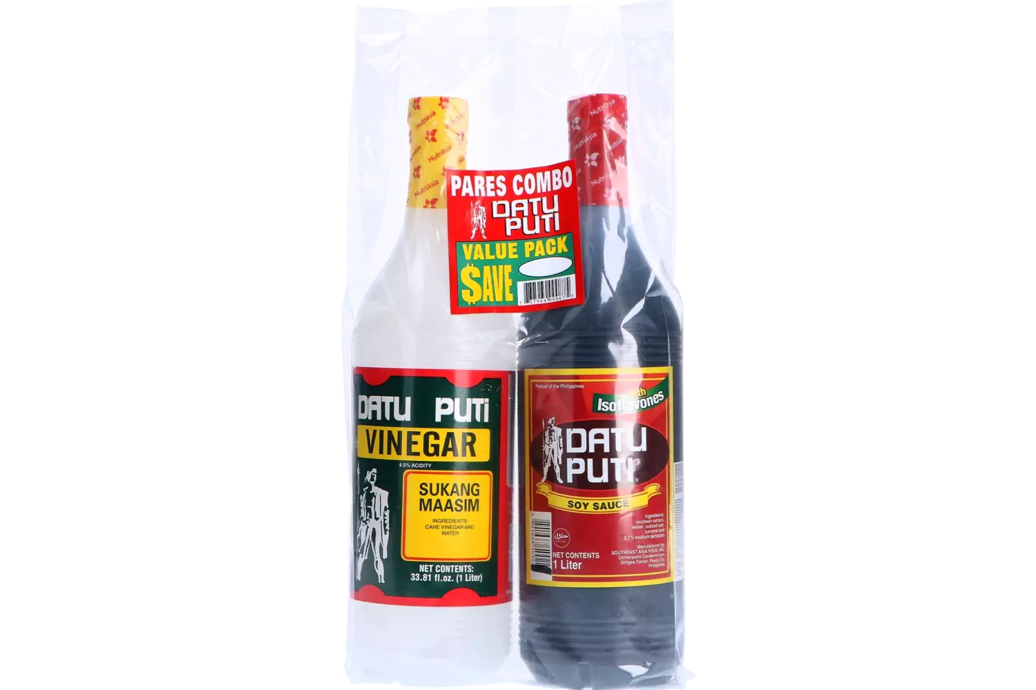 Datu Puti - Soy Sauce + Vinegar Value Pack 1L