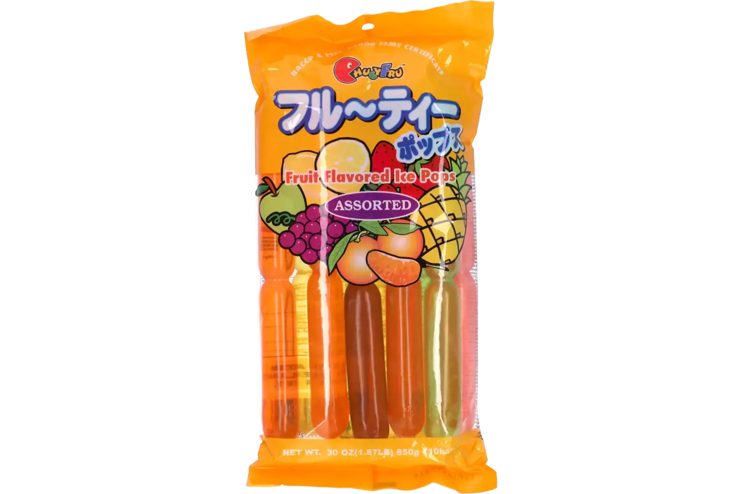 ABC - Fruit Jelly Bar Assorted Bag 850g