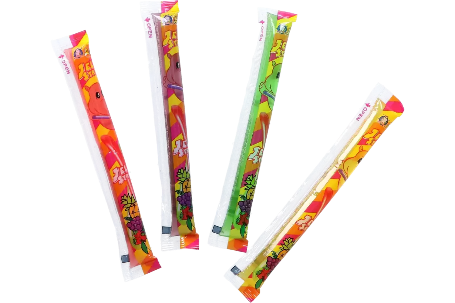 ABC - Hippo Jelly Straws Assorted Bag 300g