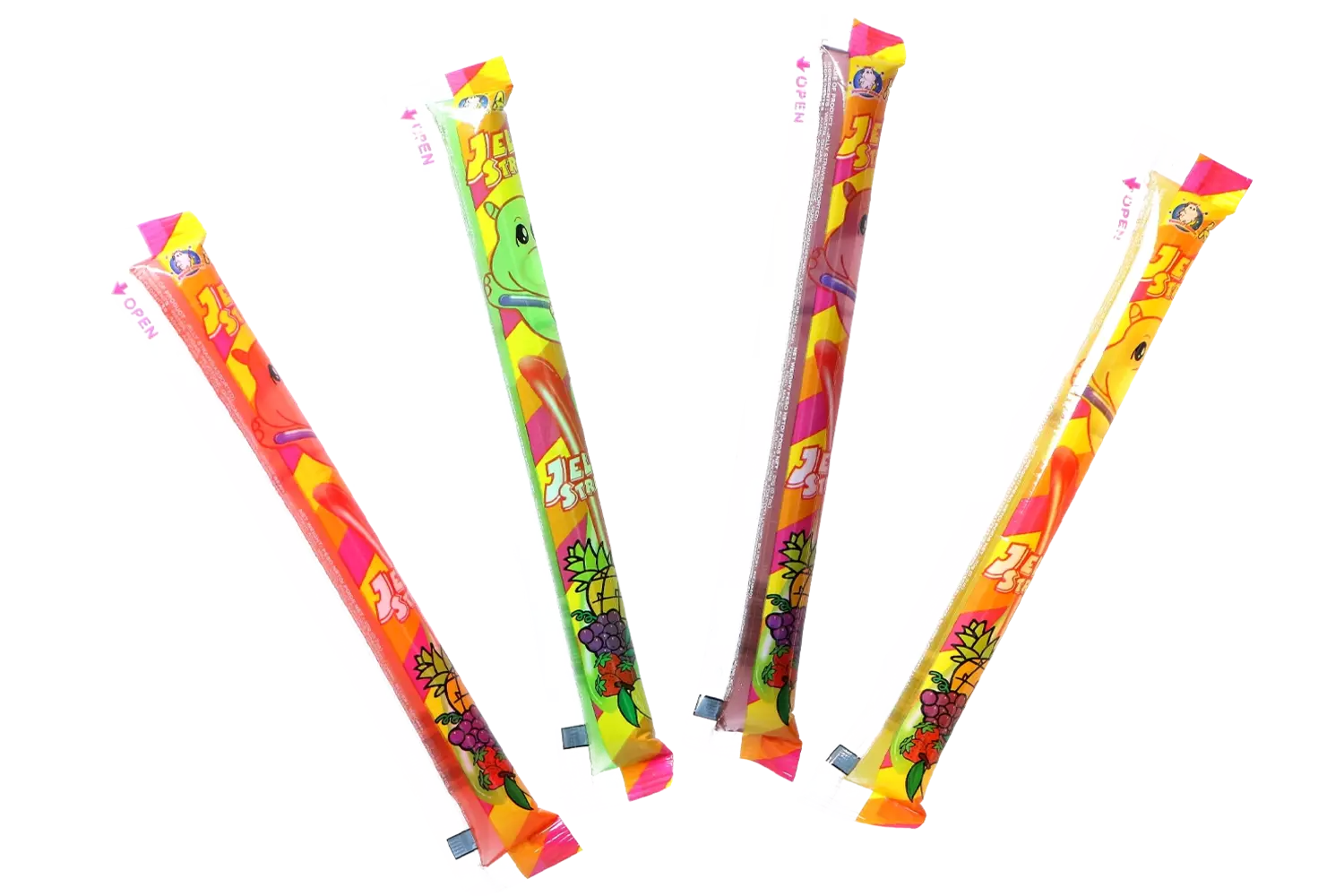ABC - Hippo Jelly Straws Assorted jar 1.4kg