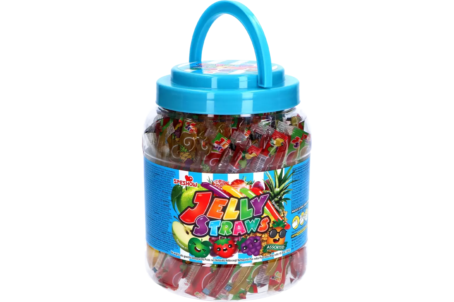 Speshow - Jelly Straws Assorted Jar 1400g