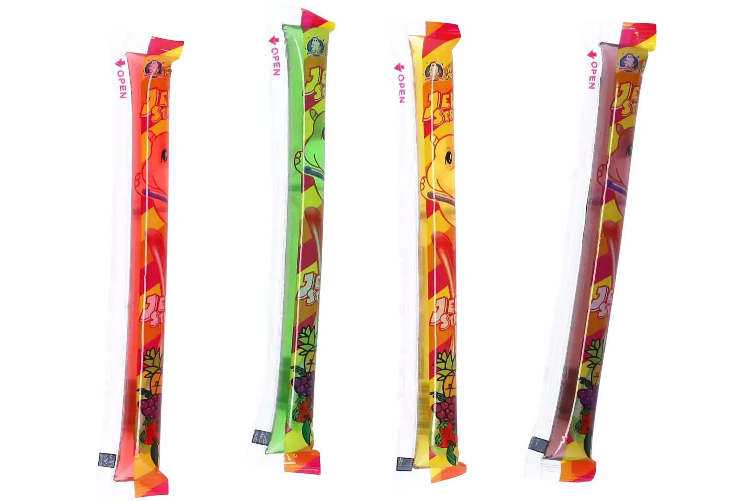 ABC - Fruit Jelly Straws Assorted Jar 1kg