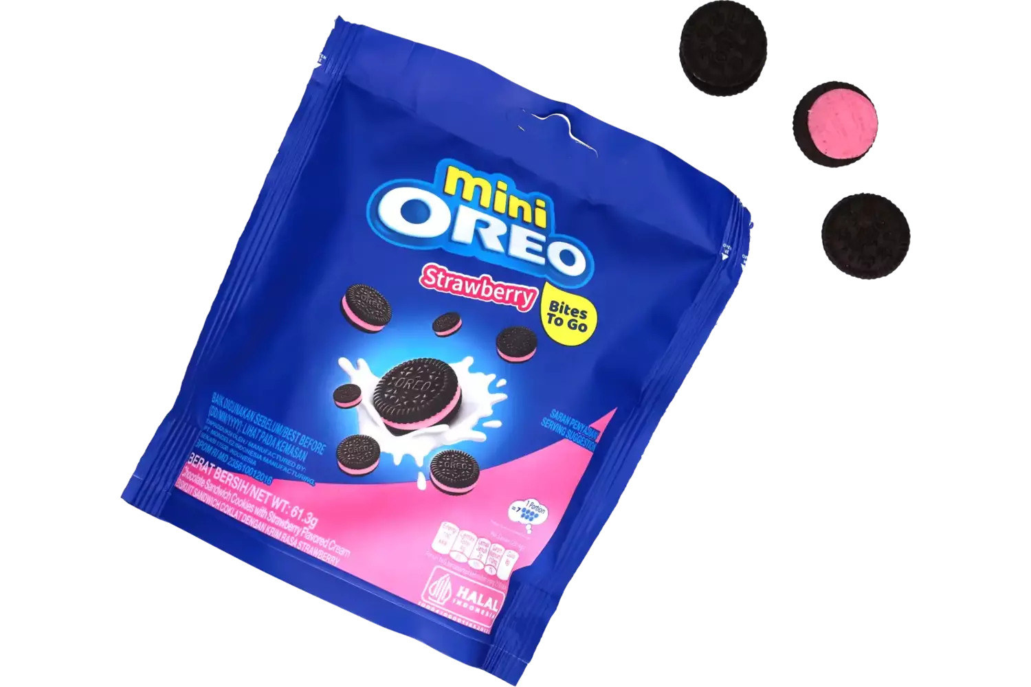 Oreo - Mini Strawberry Pouch 58.4g
