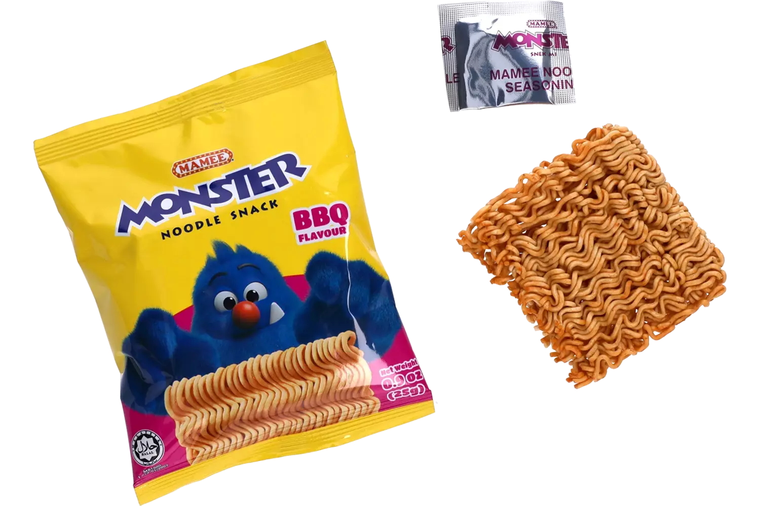 Mamee - Monster Noodle Snack BBQ Flavor 10x(10x25g)