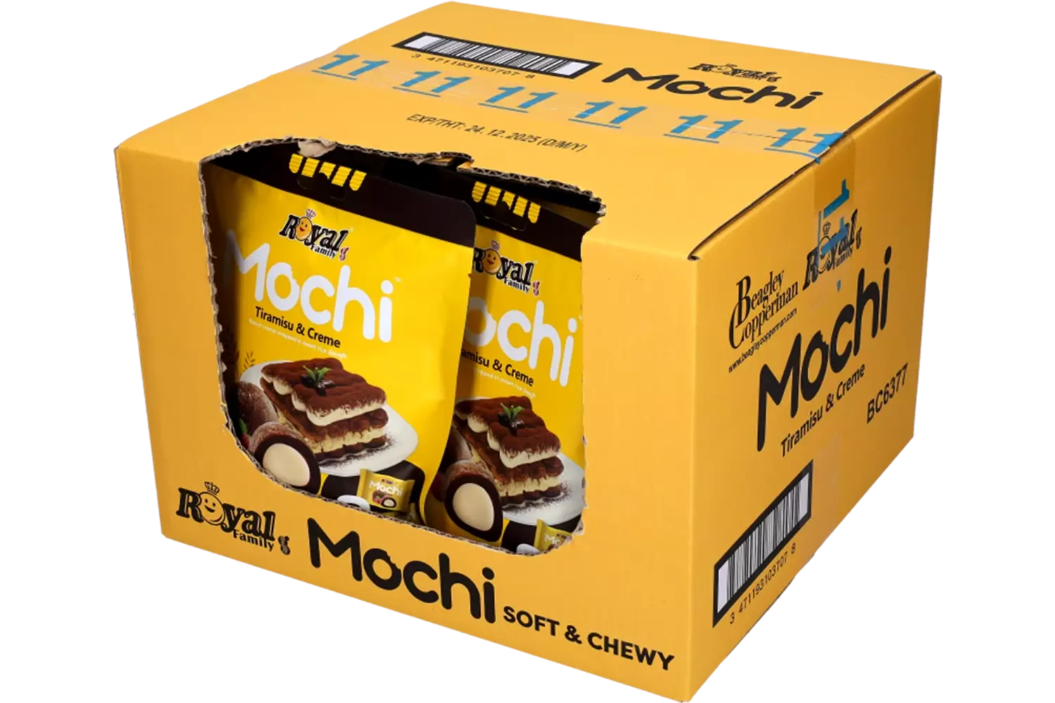 Royal Family - Mochi Tiramisu & Creme 12x120g