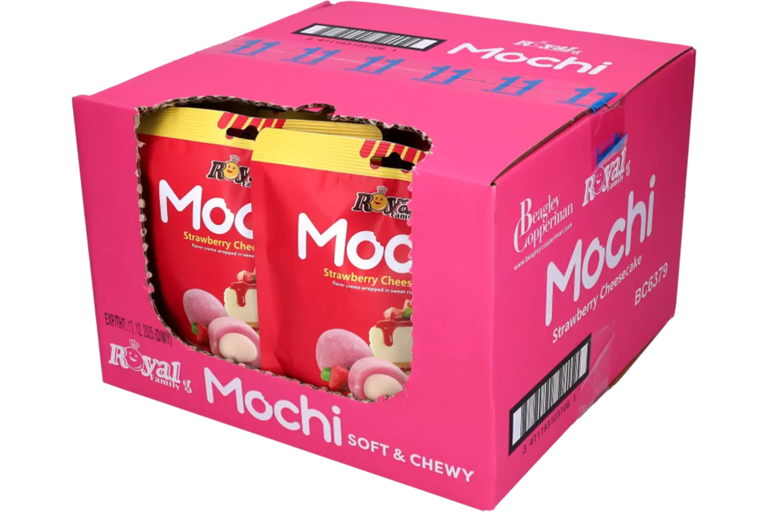 Royal Family - Mochi Strawberry Cheese Cake 12x120g