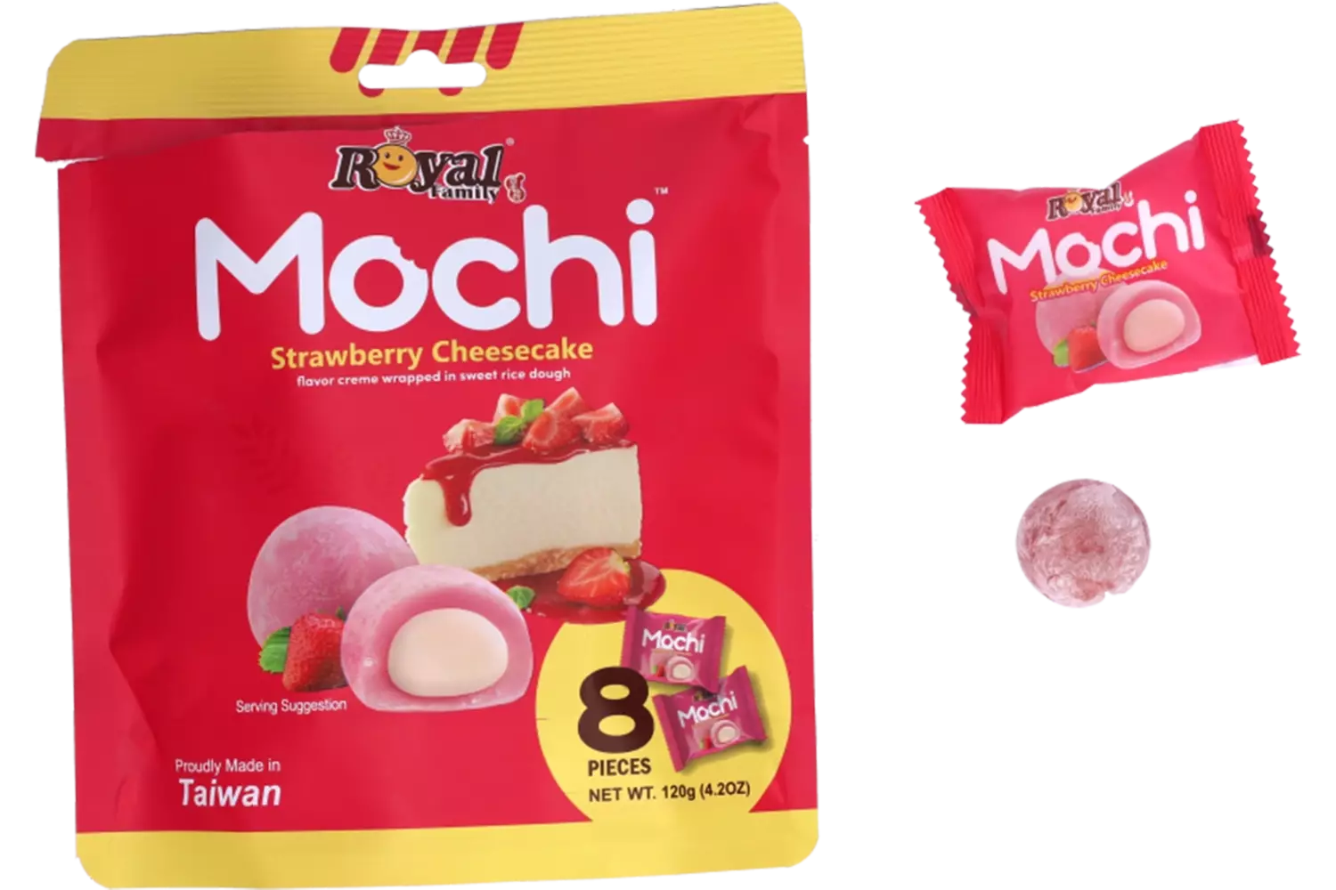 Royal Family - Mochi Strawberry Cheese Cake 12x120g