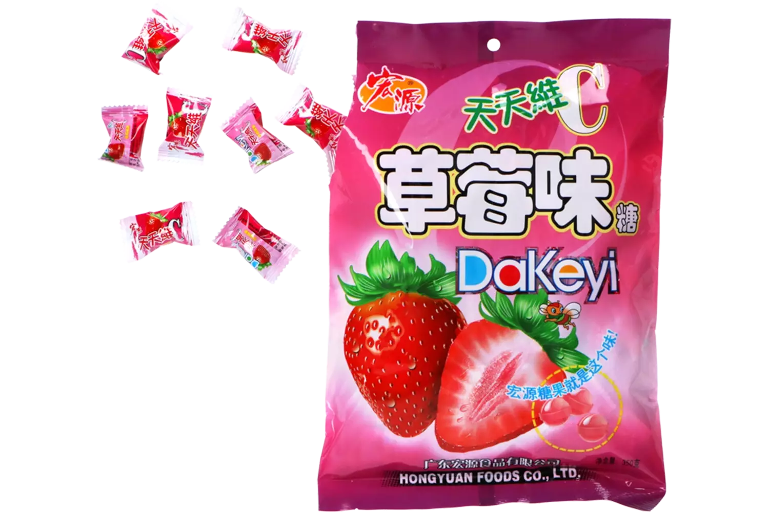 Hong Yuan - Candy Strawberry 350g