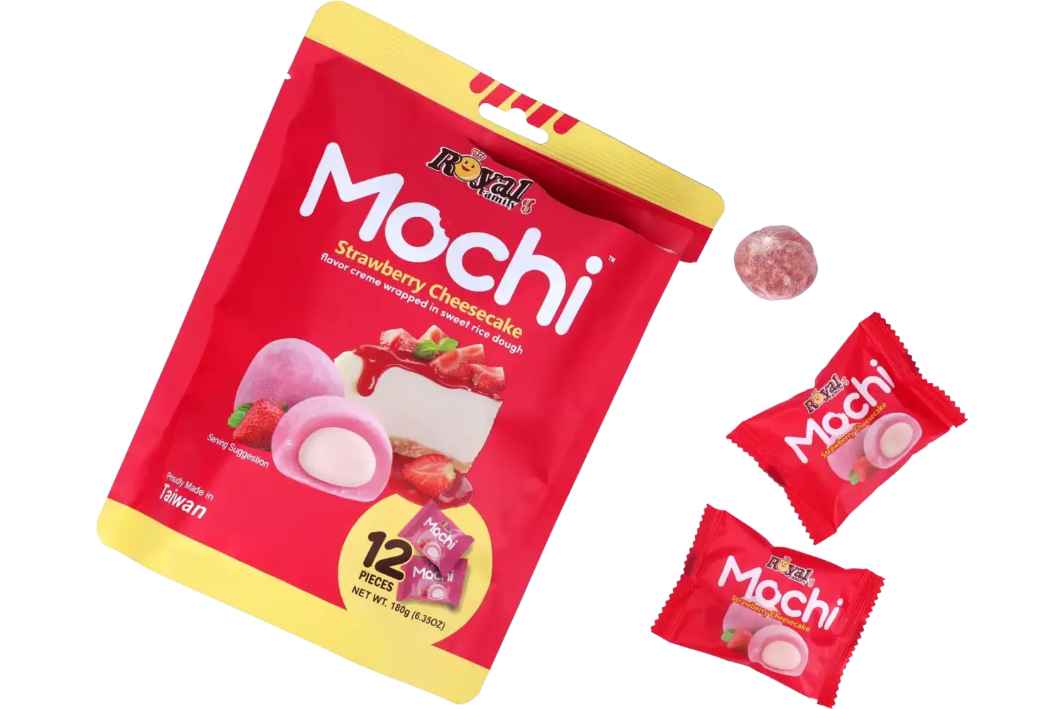 Royal Family - Mochi Strawberry Cheese Cake 12x180g