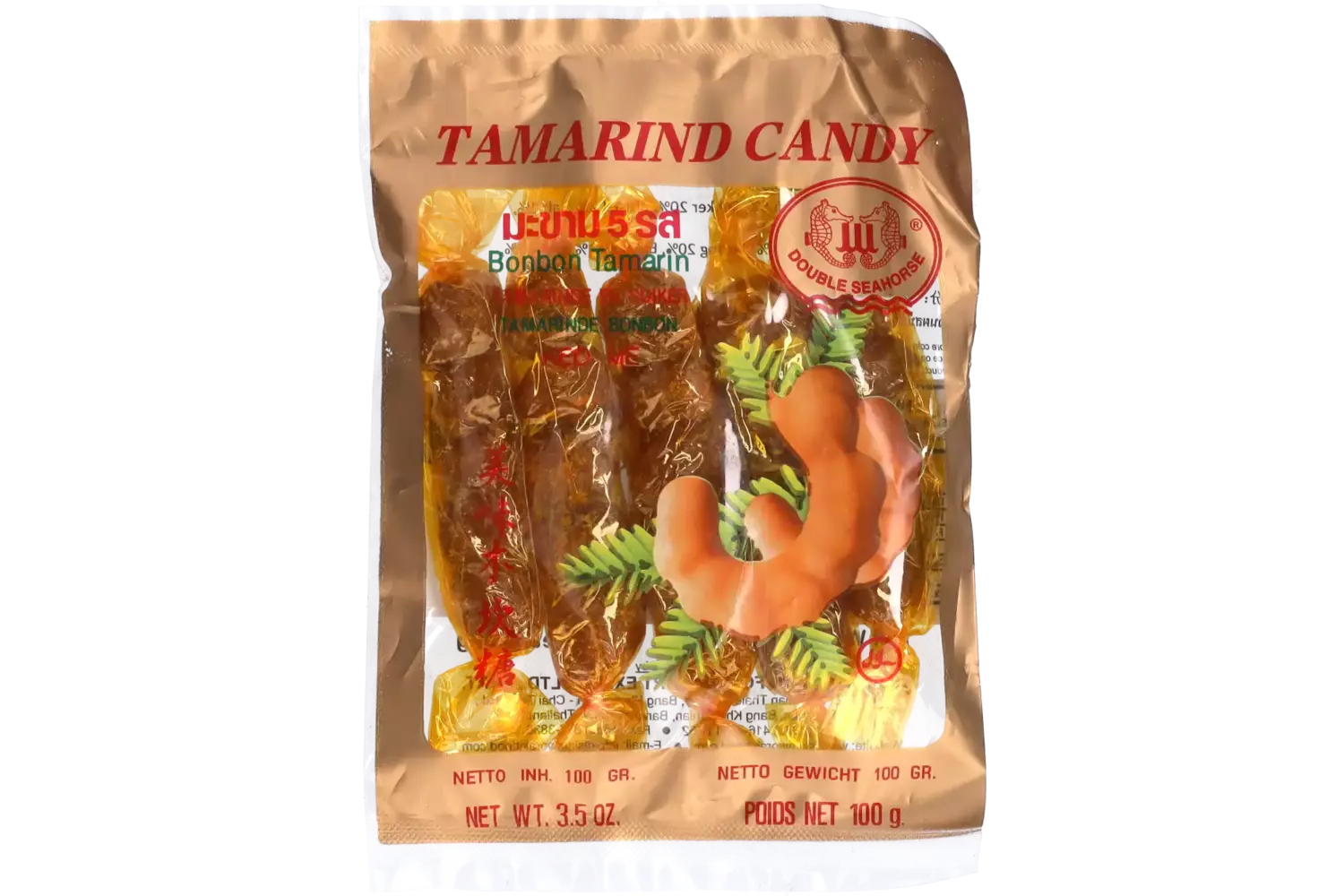 Seahorse - Tamarind Candy Seedless Grass Pepper Hot 100g