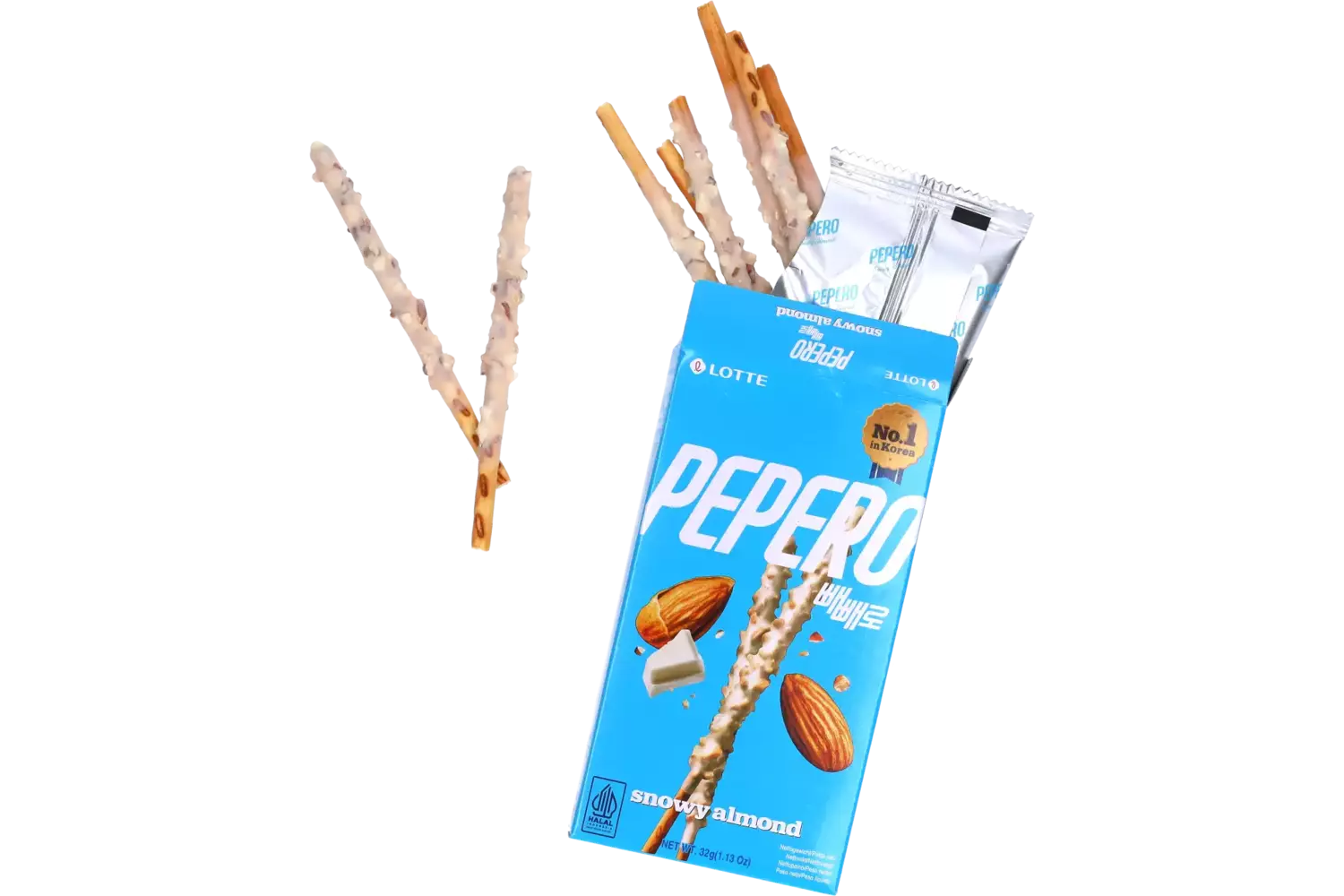 Pepero - Snowy Almond 32g