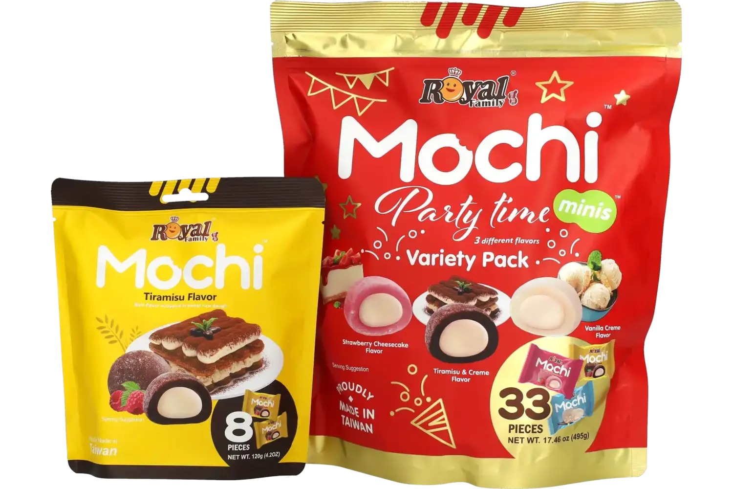 Royal Family - Variety Pack - Strawberry Cheesecake, Tiramisu & Vanilla Flavor 495g