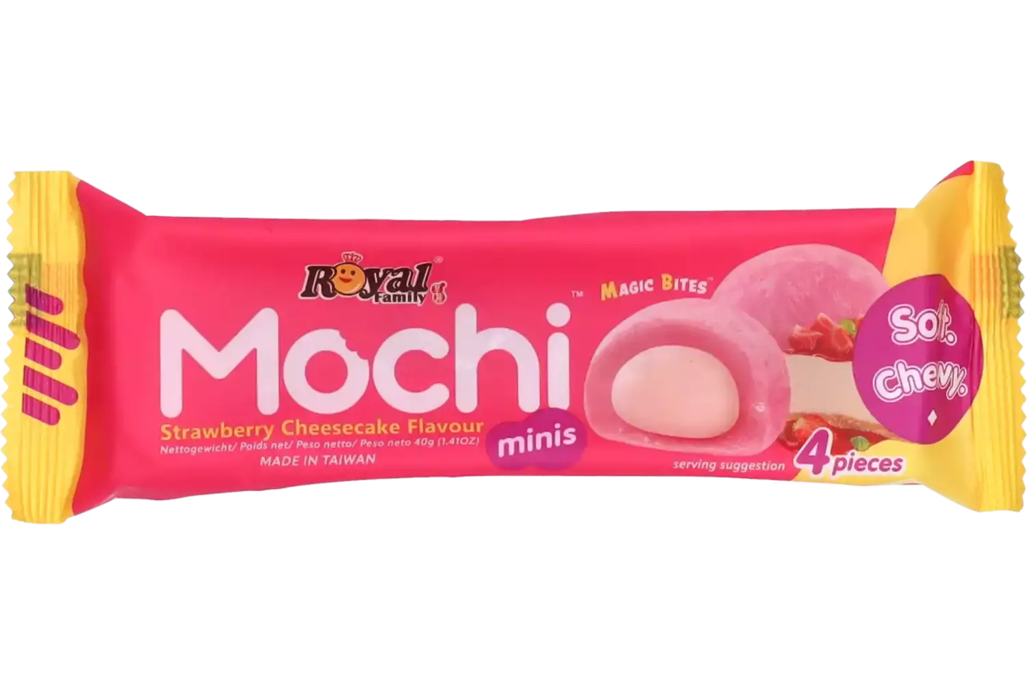 Royal Family - Mochi Mini Strawberry Cheese Cake Snack Pack 12x40g
