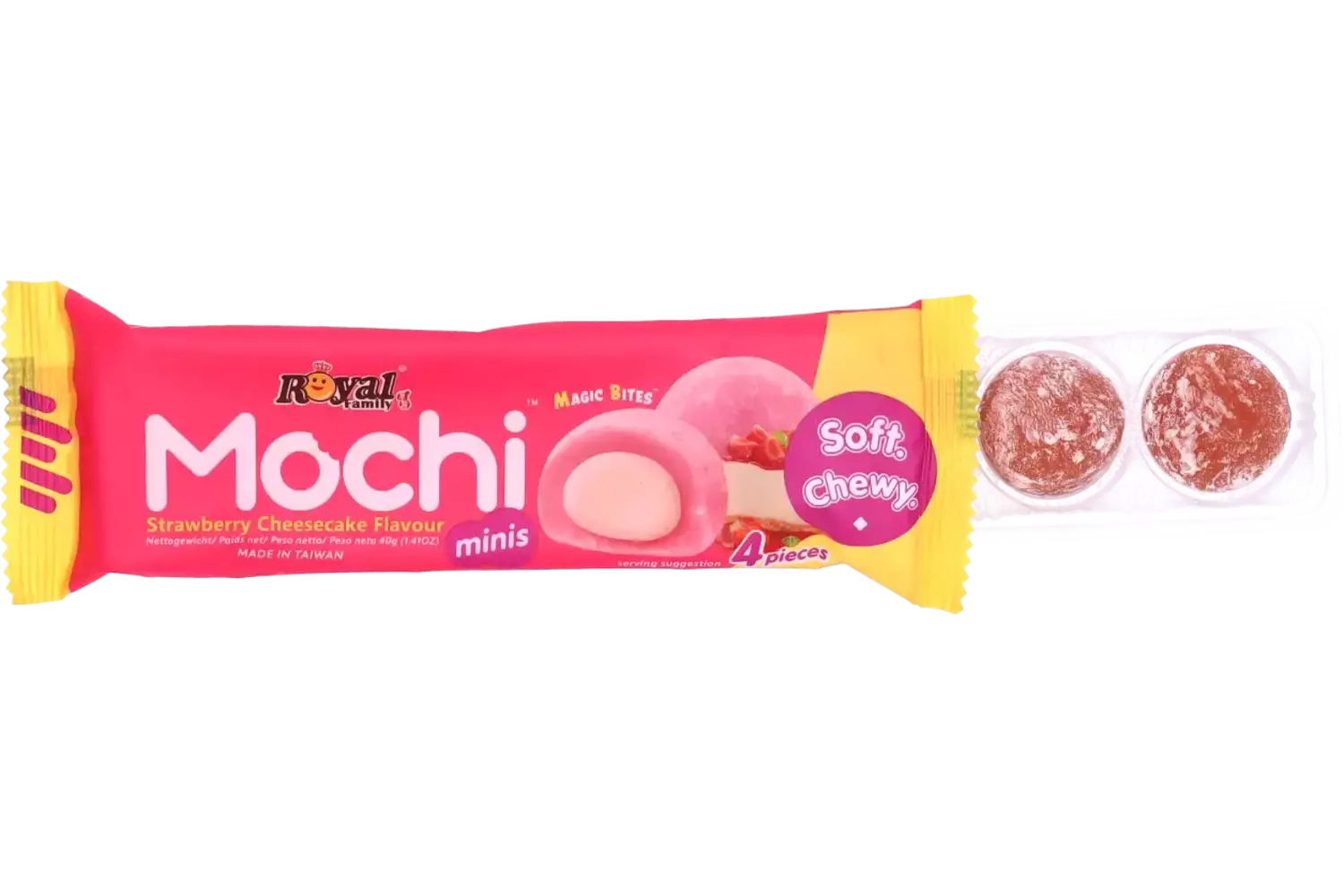 Royal Family - Mochi Mini Strawberry Cheese Cake Snack Pack 12x40g