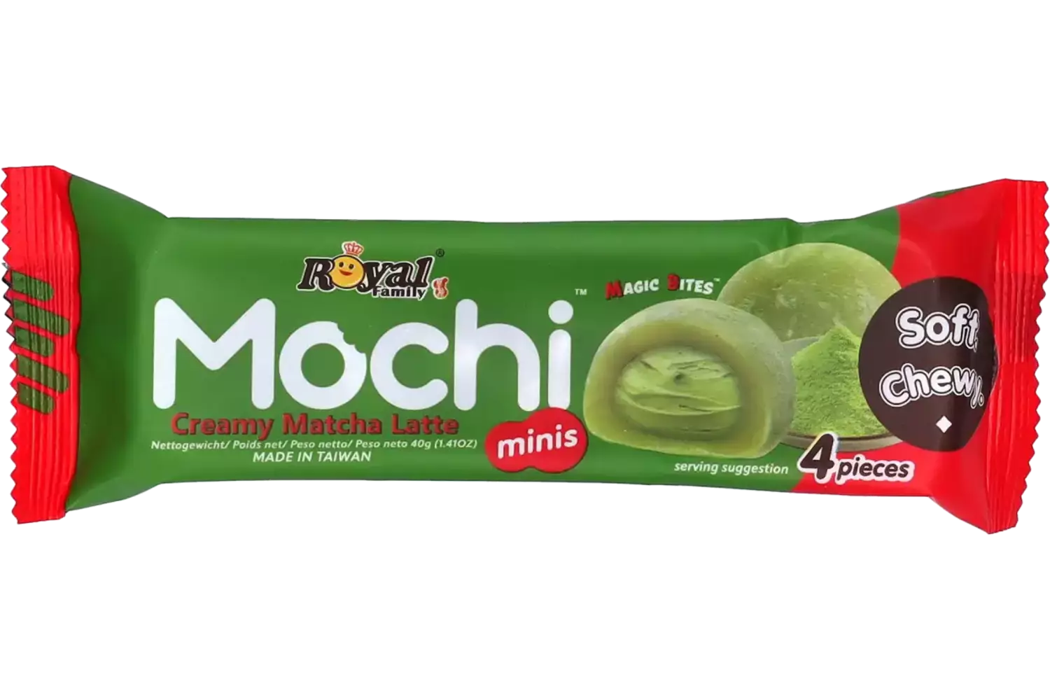 Royal Family - Mochi Mini Matcha Latte Snack Pack 12x40g