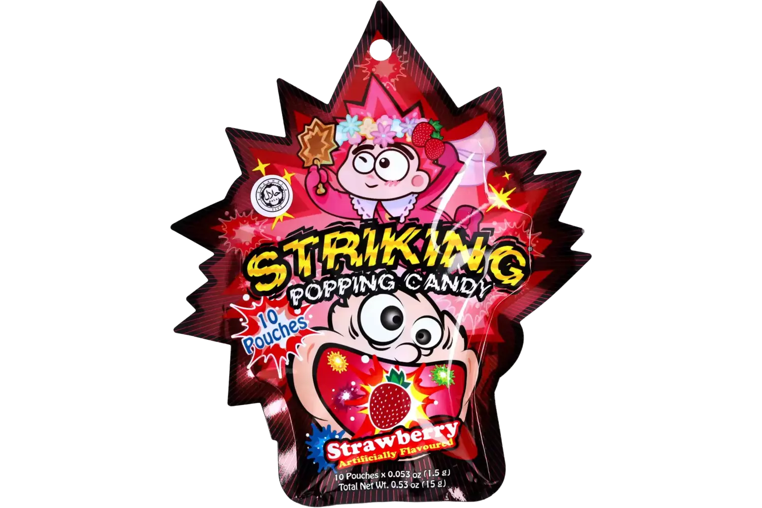Striking - Popping Candy Strawberry Display 15g