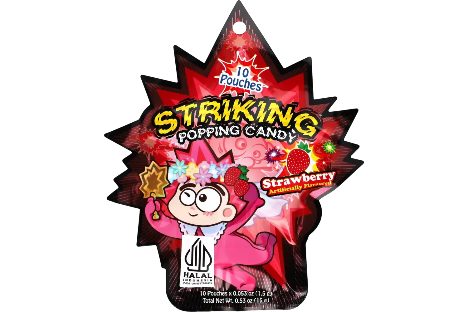 Striking - Popping Candy Strawberry Display 15g