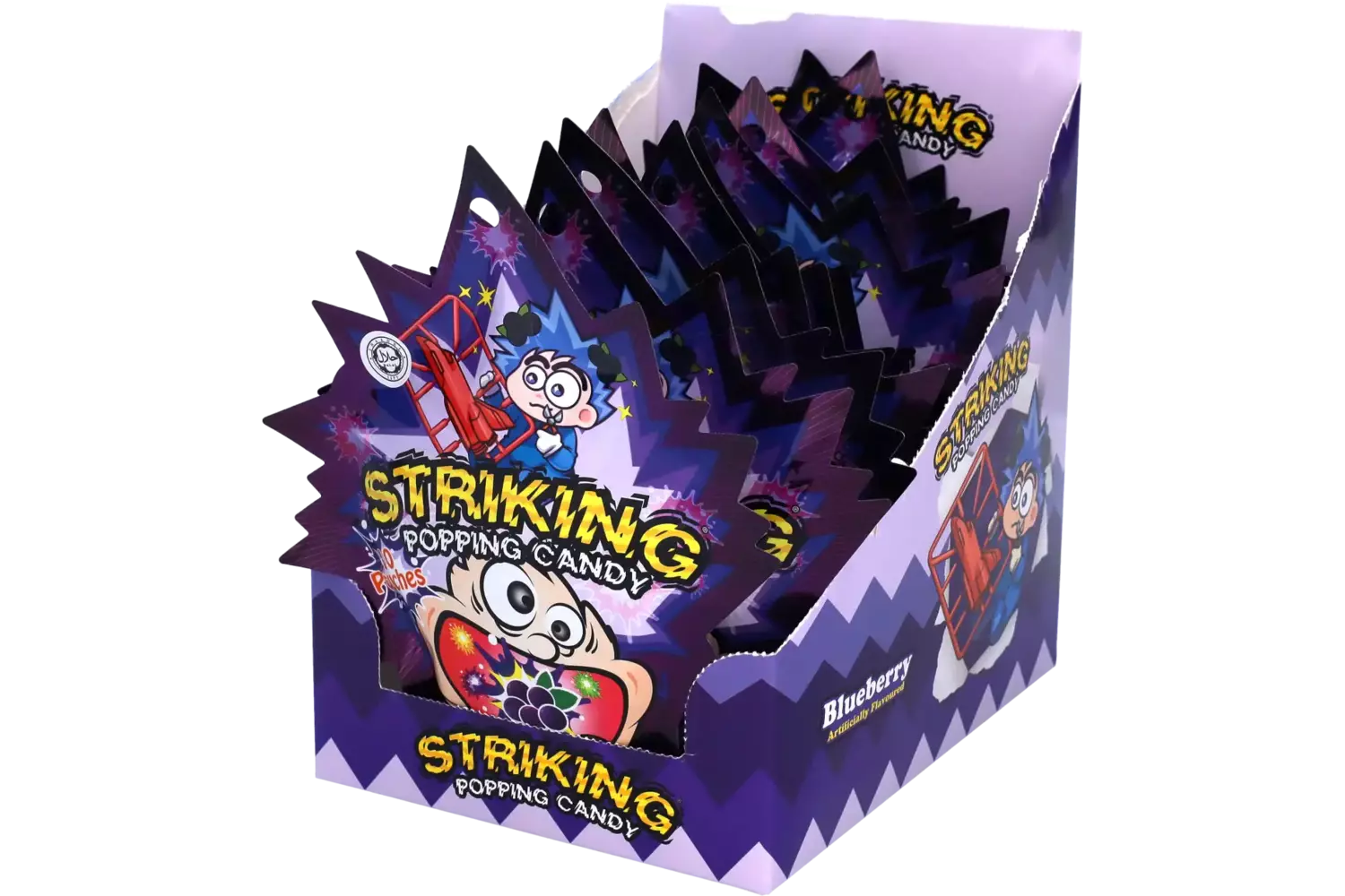 Striking - Popping Candy Blueberry Display 15g