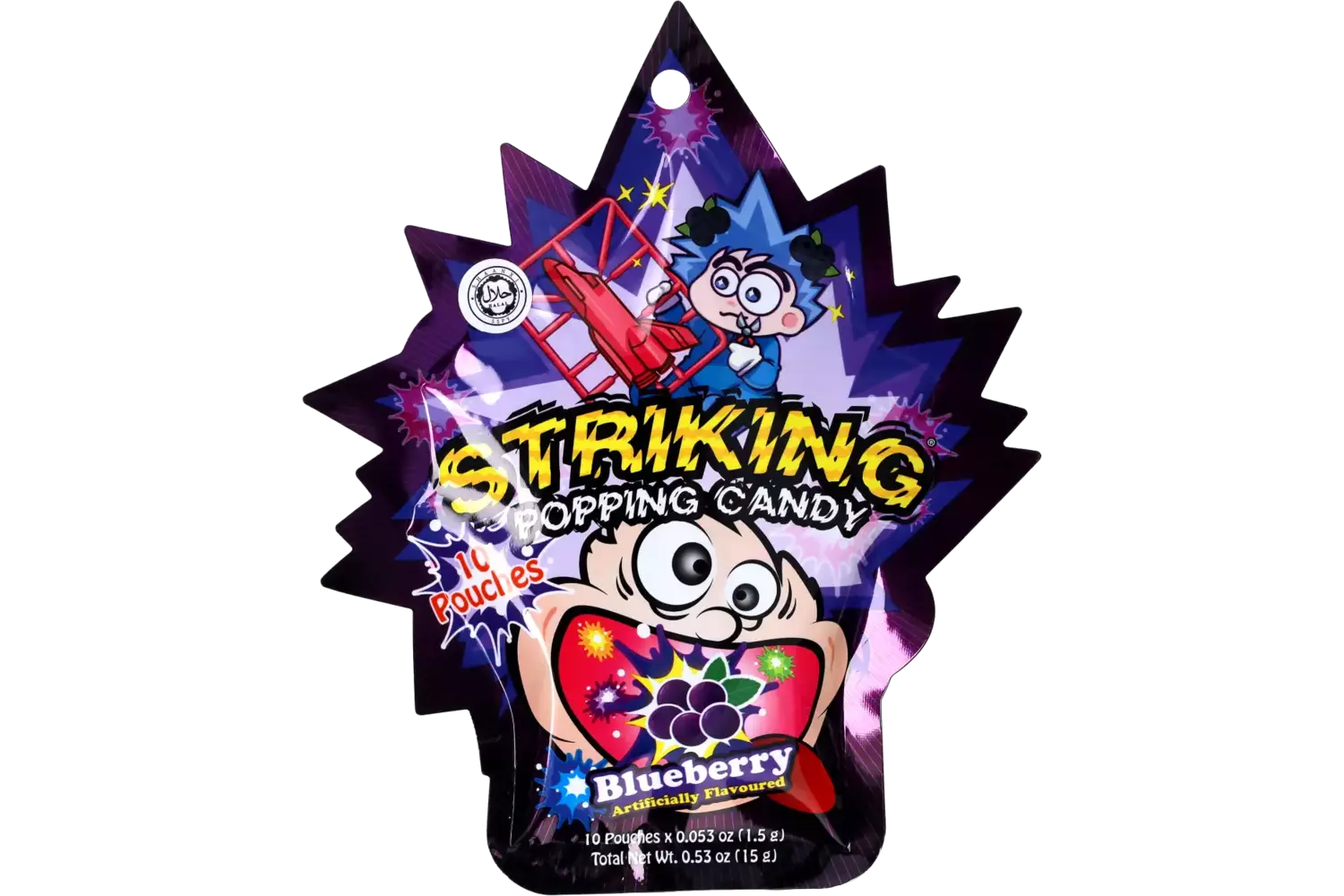 Striking - Popping Candy Blueberry Display 15g