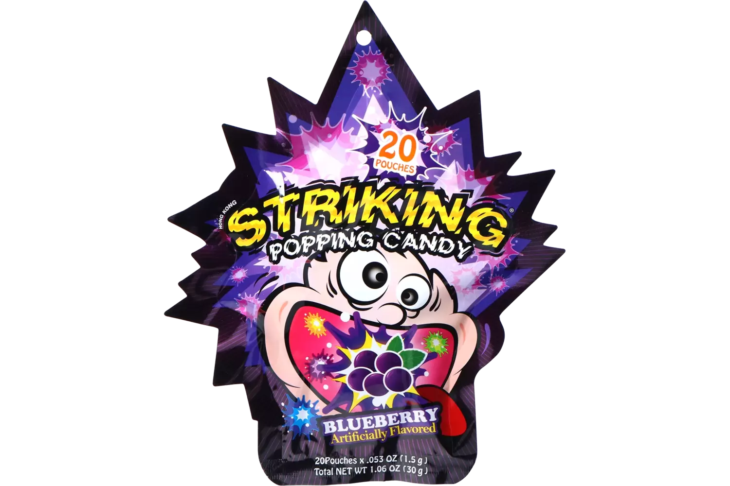 Striking - Popping Candy Blueberry Strip 30g