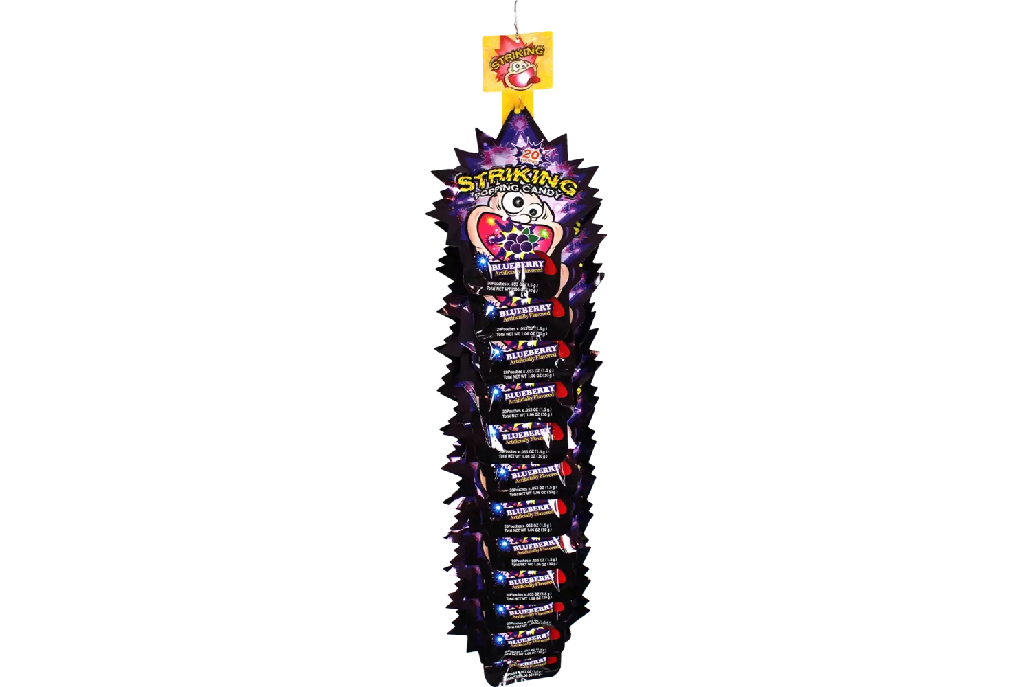 Striking - Popping Candy Blueberry Strip 30g
