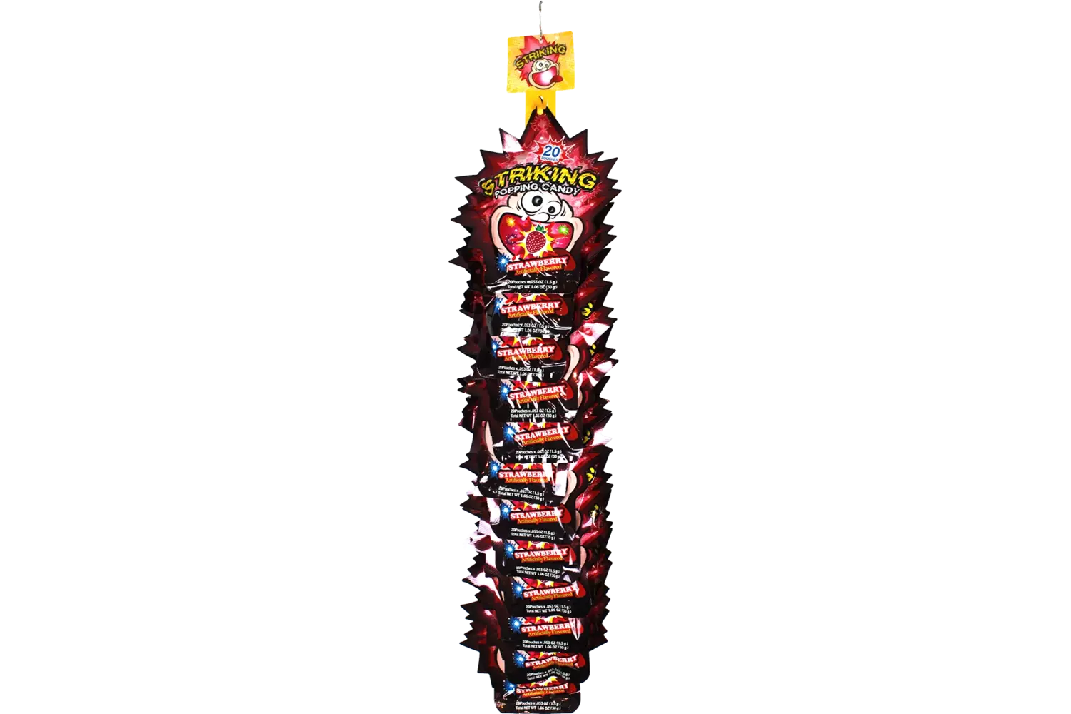 Striking - Popping Candy Strawberry Strip 30g