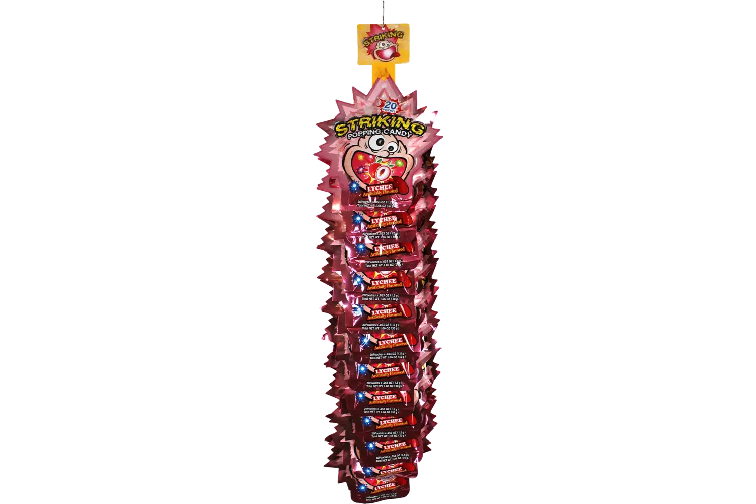 Striking - Popping Candy Lychee Strip 30g