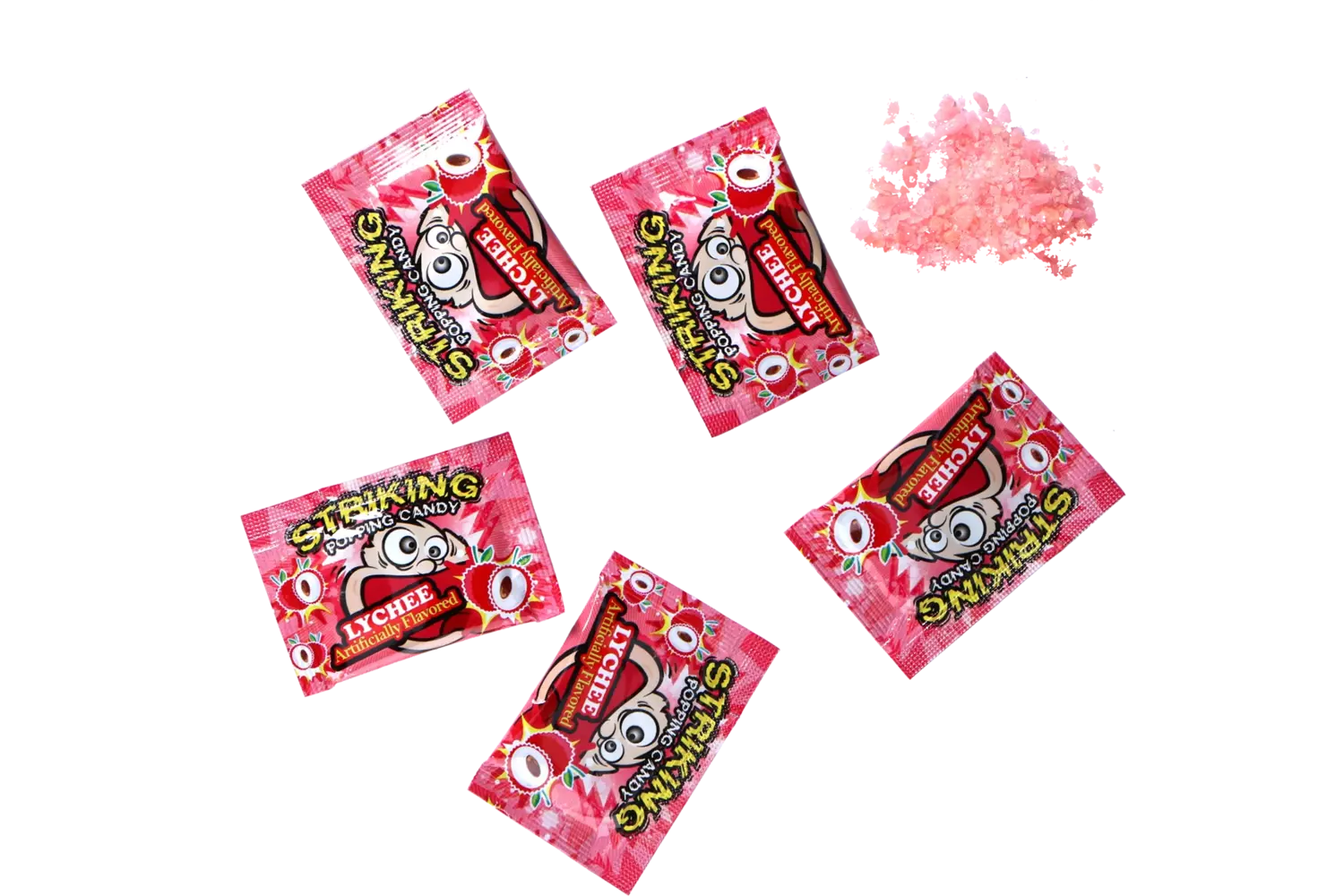 Striking - Popping Candy Lychee Strip 30g