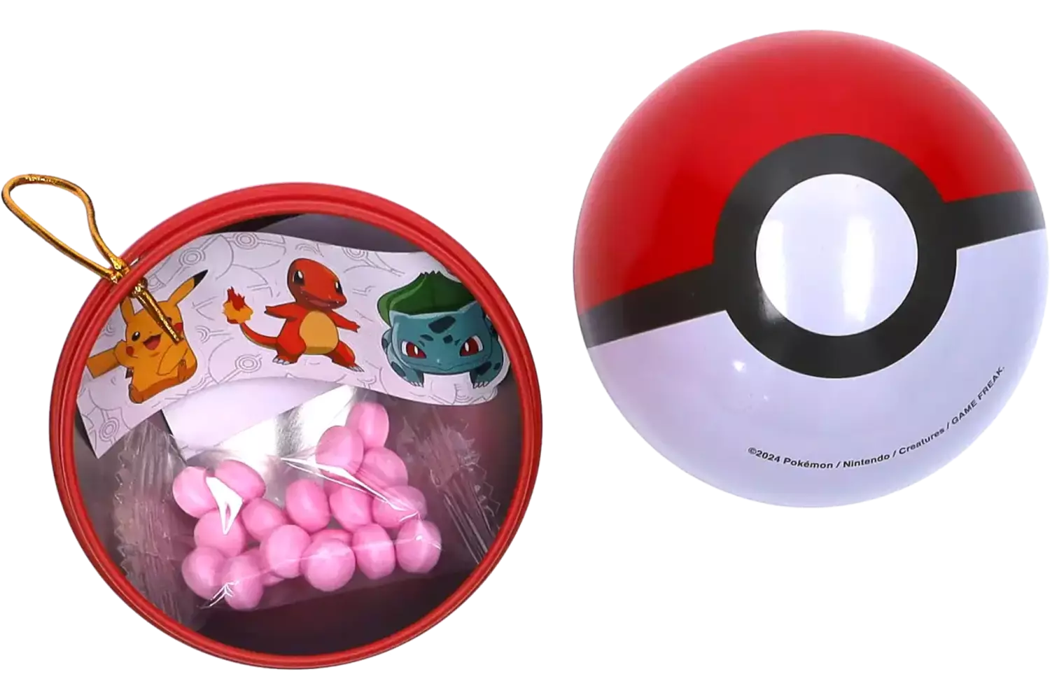 Dolci - Pokemon Metal Christmas Ball with Candy 12x5g