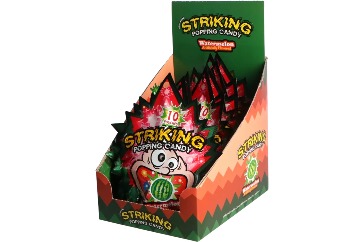 Striking - Popping Candy Watermelon Display 15g
