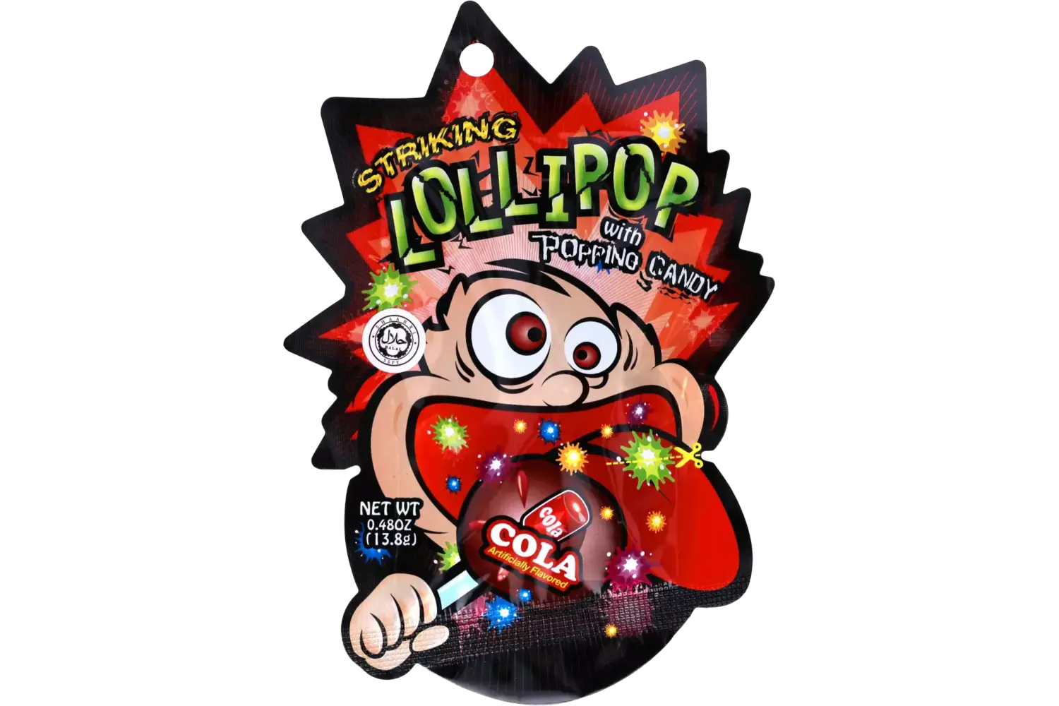 Striking - Lollipop Popping Candy Cola Strip 13.8g