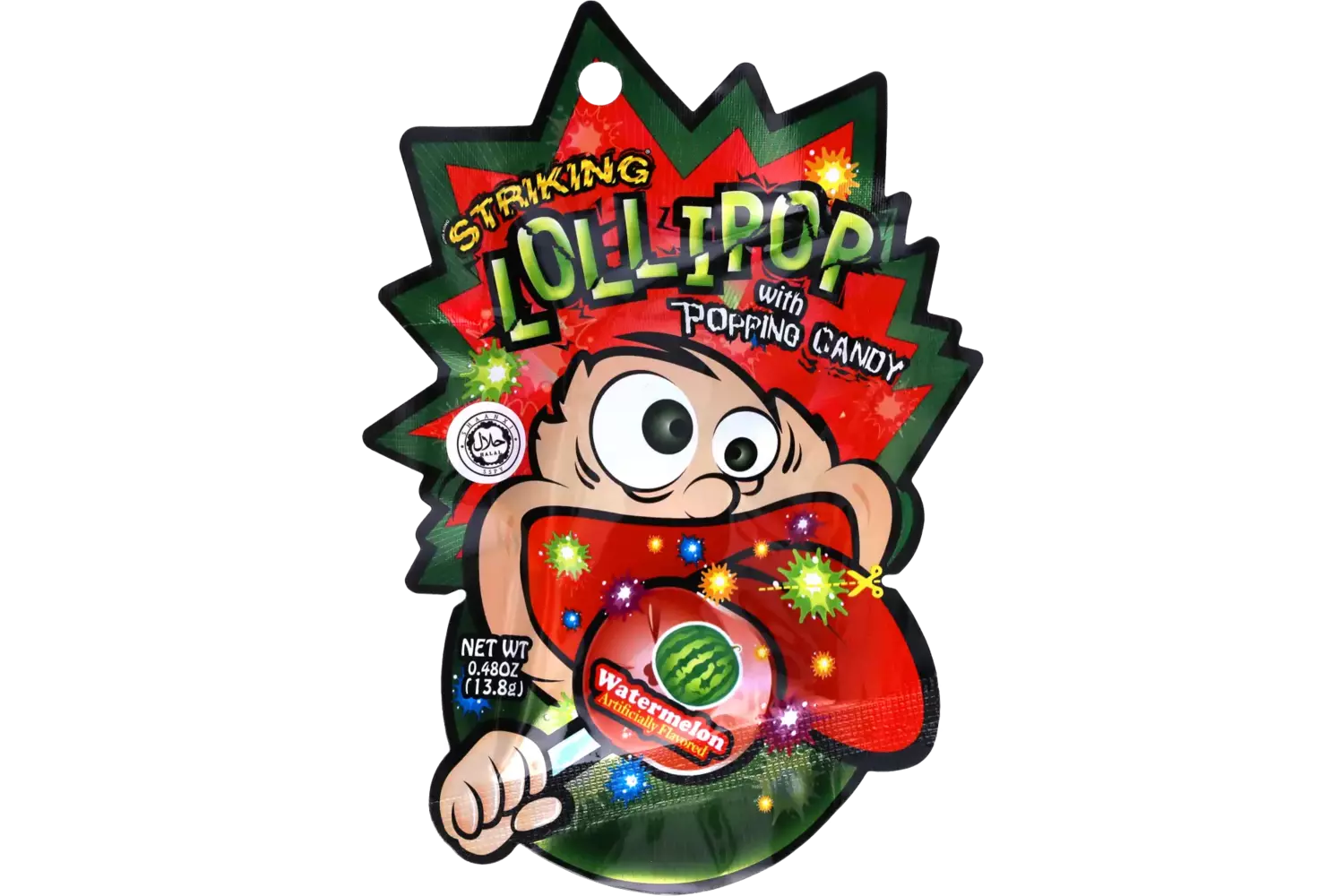 Striking - Lollipop Popping Candy Watermelon Strip 13.8g