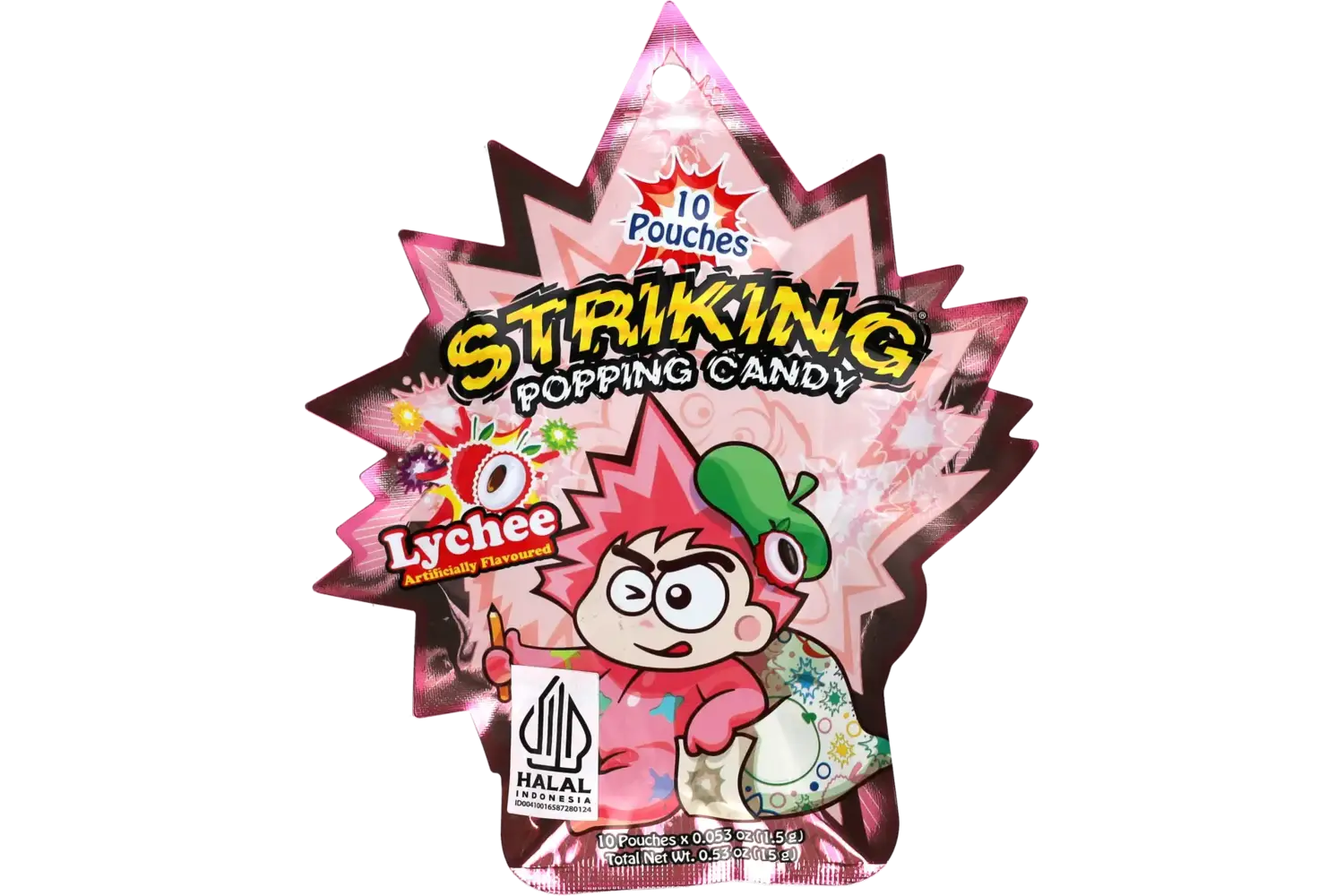 Striking - Popping Candy Lychee Strip 15g