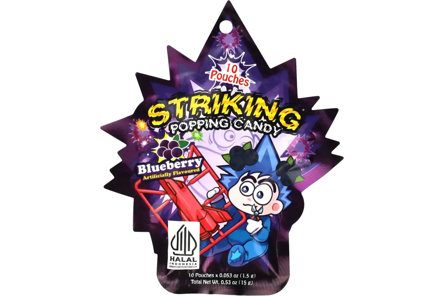 Striking - Popping Candy Blueberry Strip 15g
