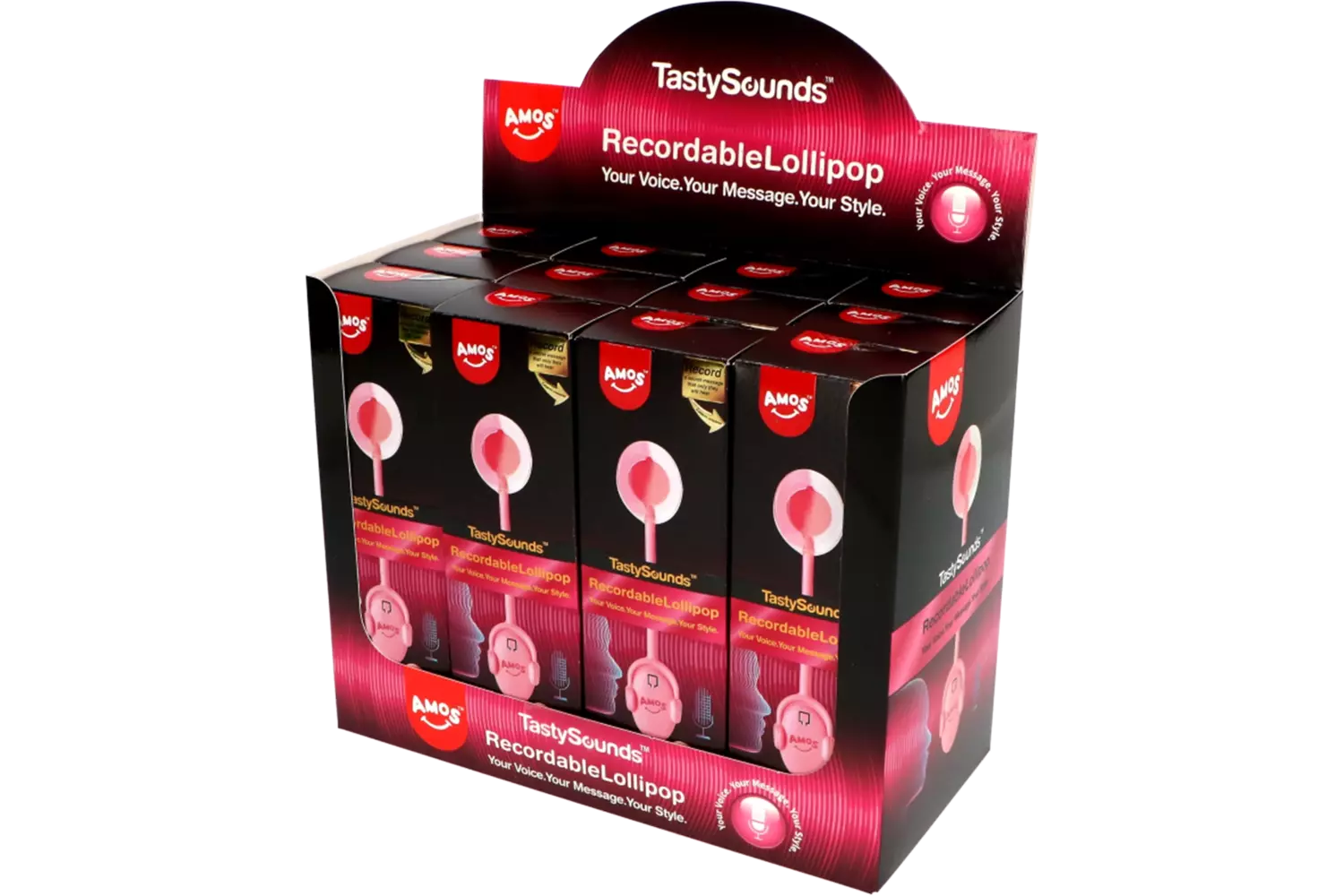 Tasty Sounds - Music Lollipop Peach Recordable 12x16g