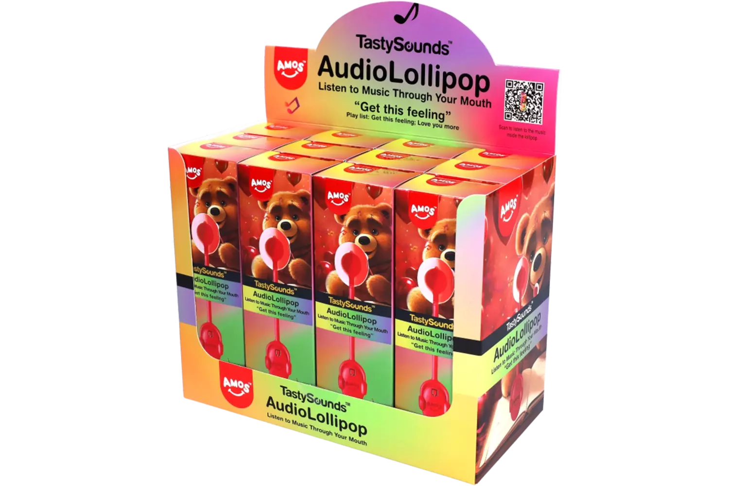Tasty Sounds - Music Lollipop Cherry Get The Feeling 12x12g