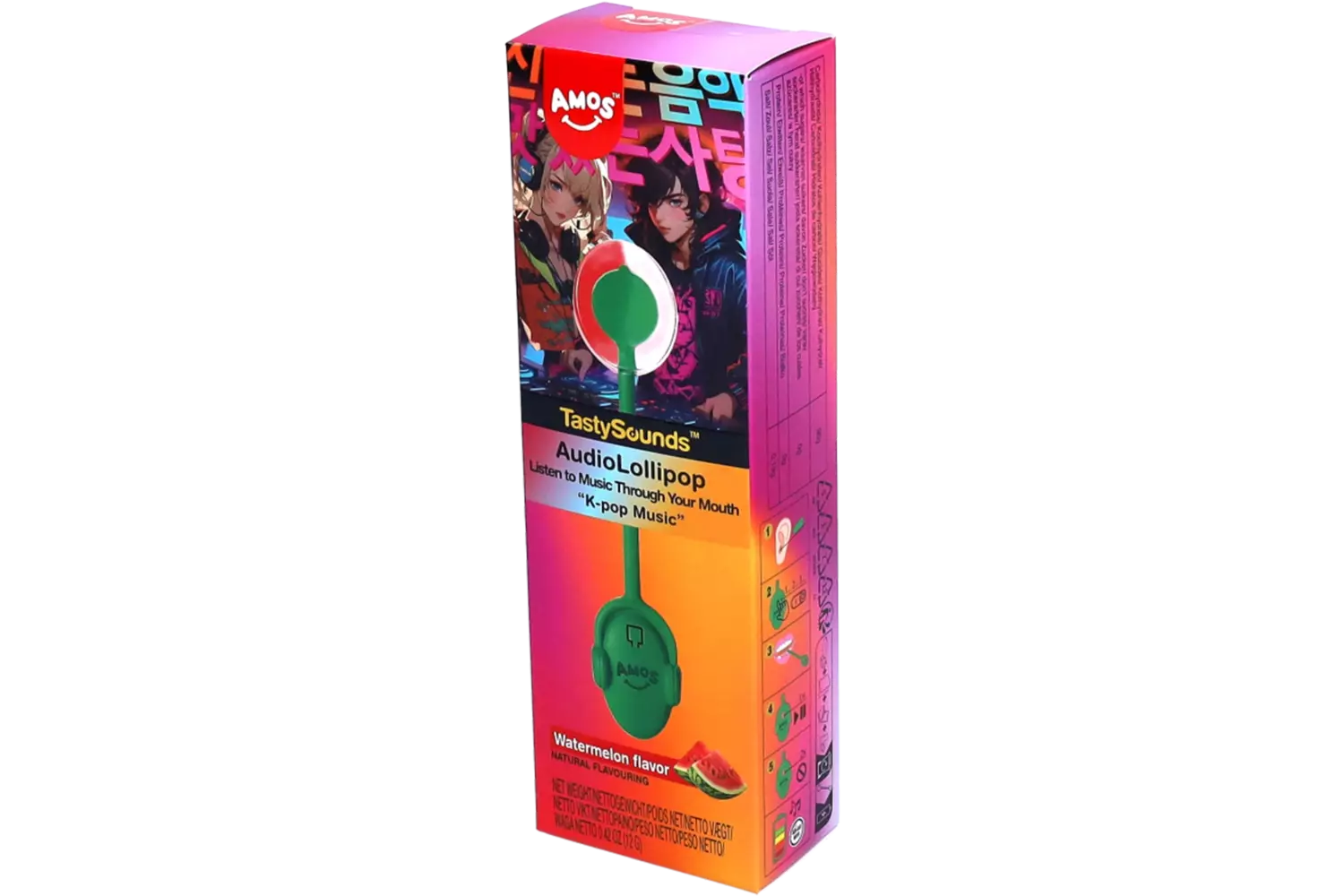 Tasty Sounds - Music Lollipop Watermelon K-pop 12x12g