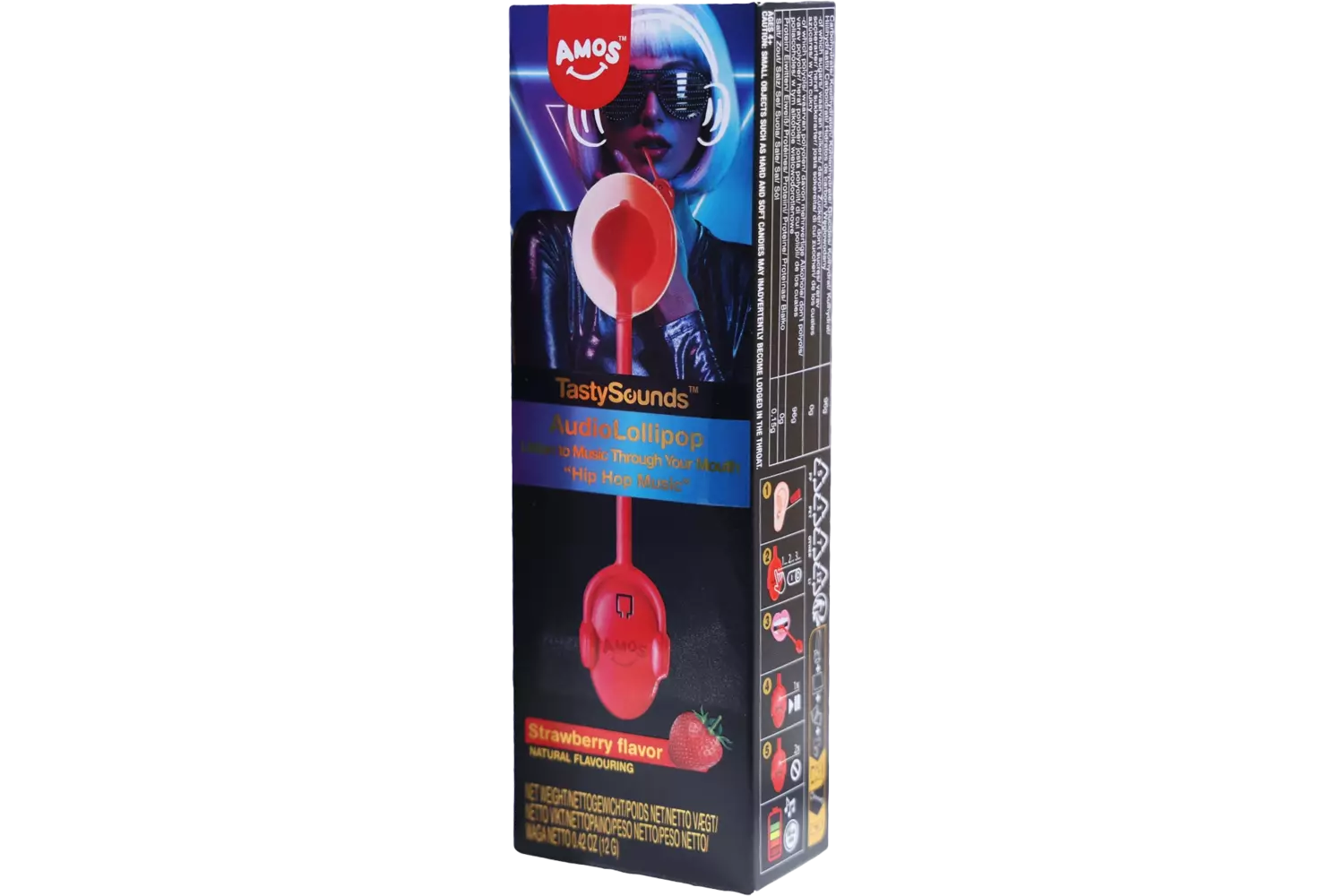 Tasty Sounds - Music Lollipop Strawberry HipHop 12x12g