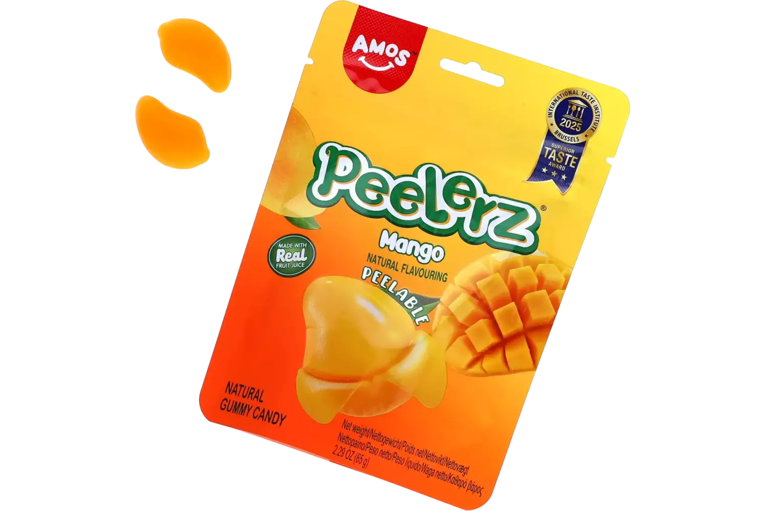 Amos - Peelerz Gummy Mango 65g