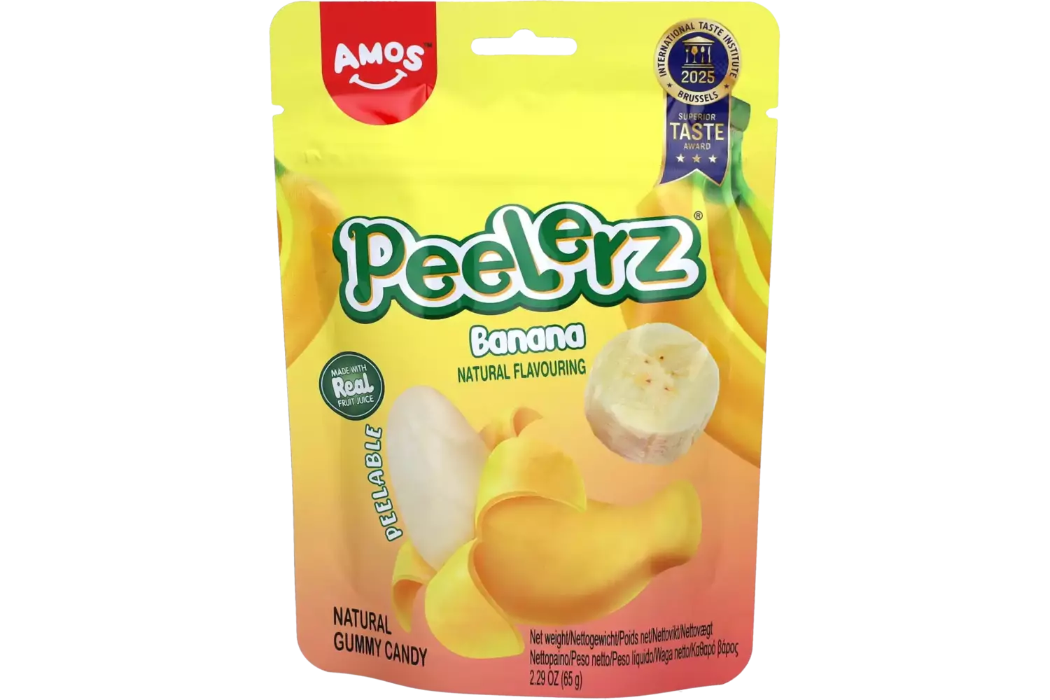 Amos - Peelerz Gummy Banana 65g