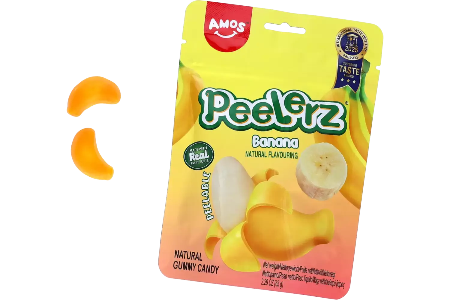 Amos - Peelerz Gummy Banana 65g