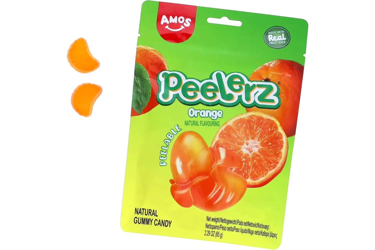 Amos - Peelerz Gummy Orange 65g