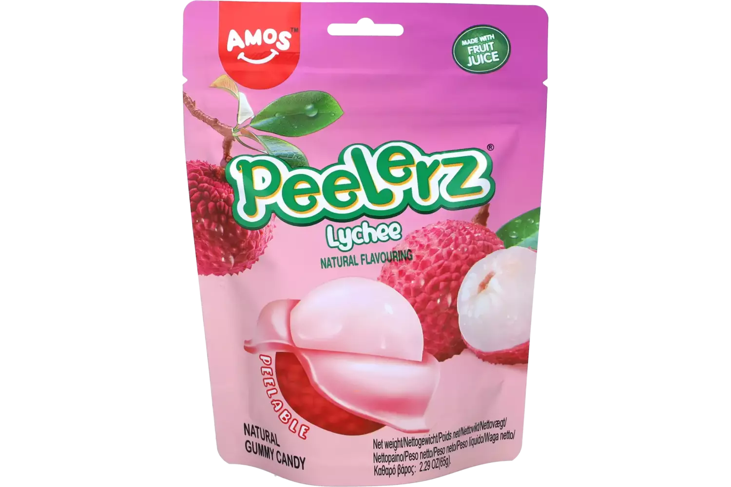 Amos - Peelerz Gummy Lychee 65g