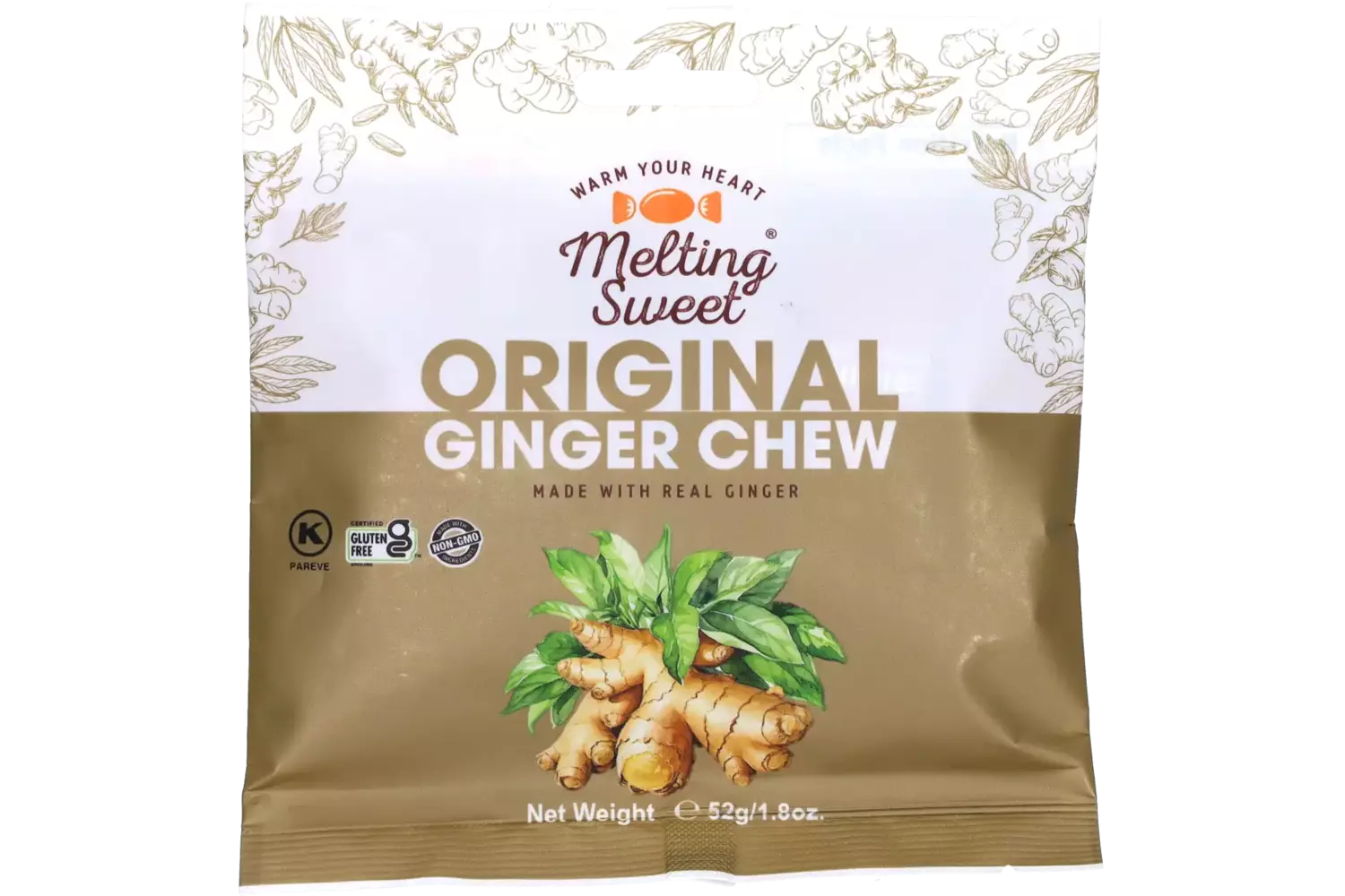Melting Sweet - Ginger Chew Original - 52g