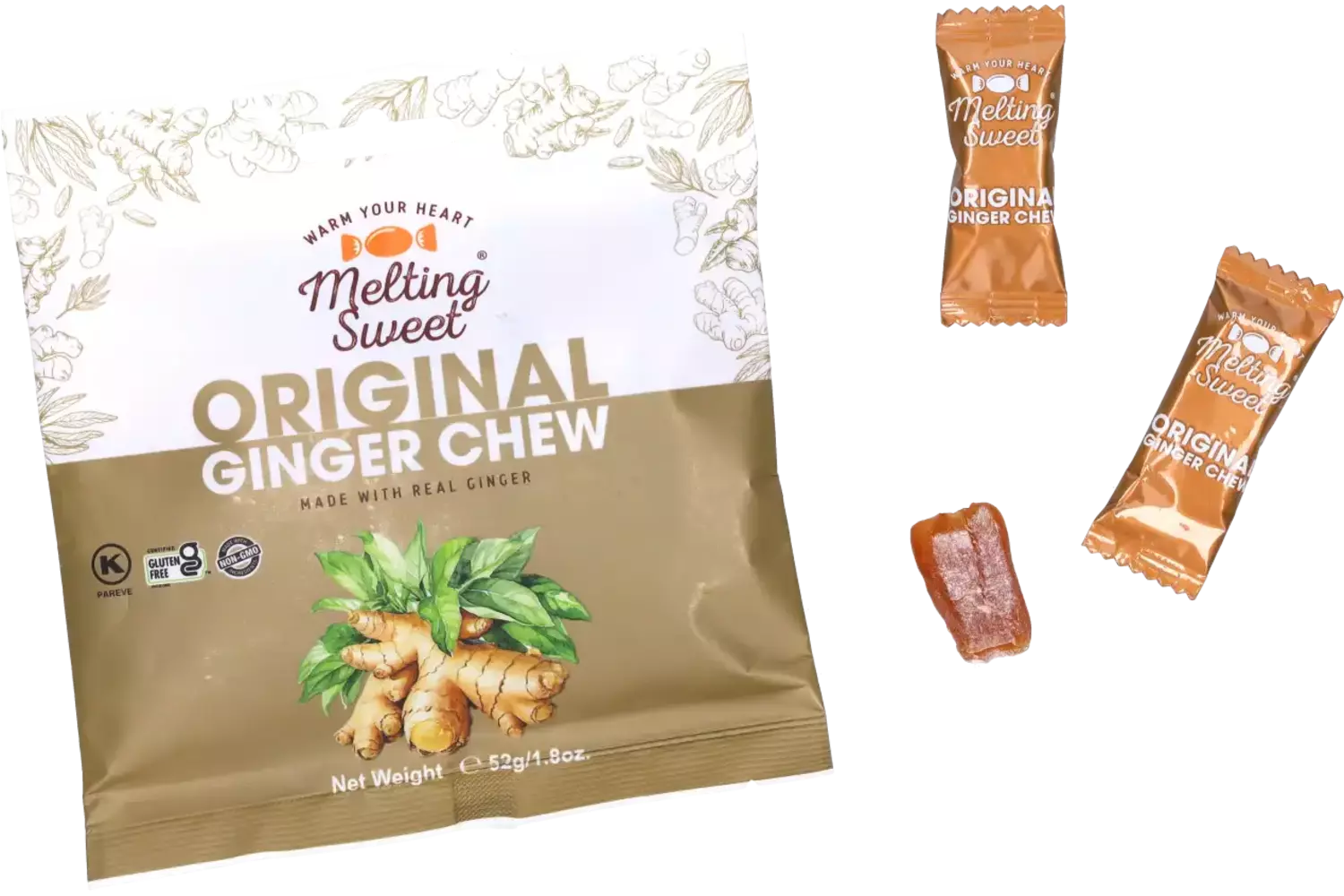 Melting Sweet - Ginger Chew Original - 52g