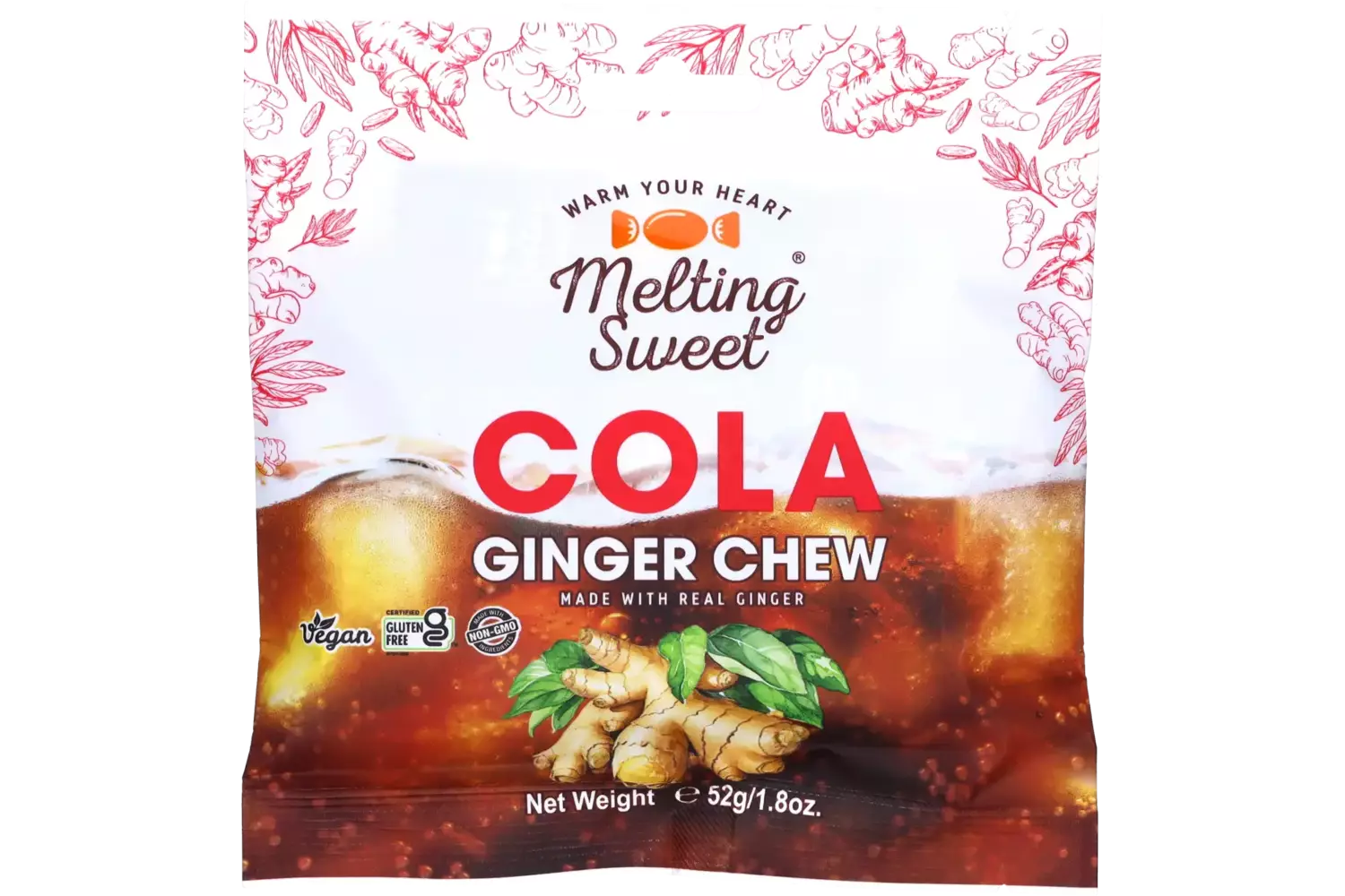 Melting Sweet - Ginger Chew Cola - 52g