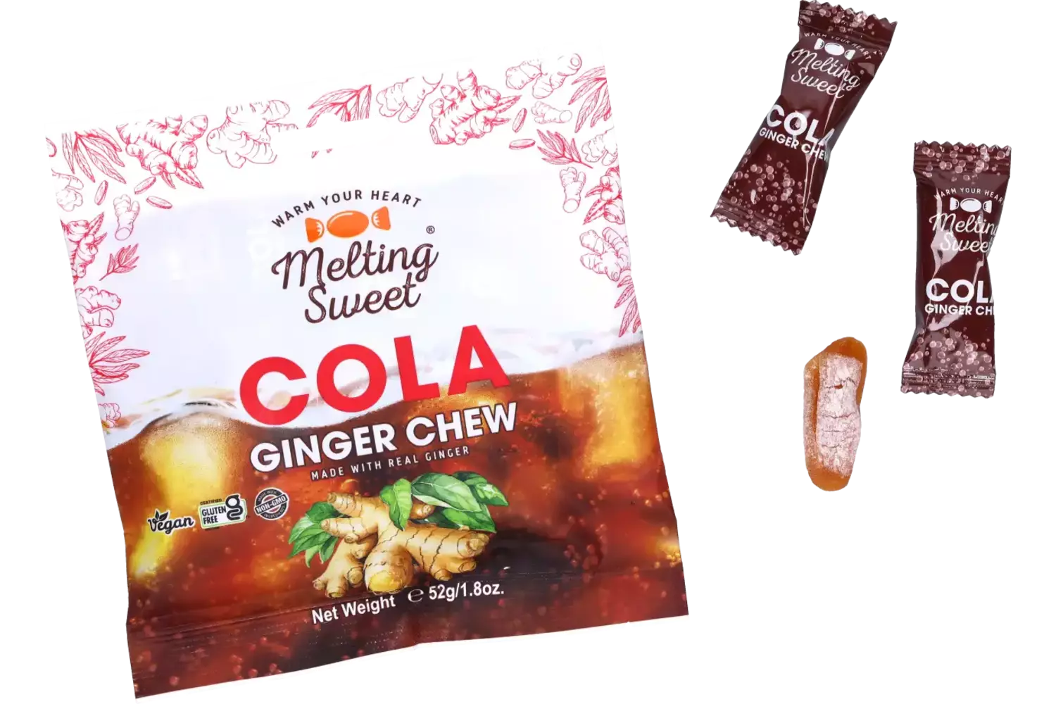 Melting Sweet - Ginger Chew Cola - 52g