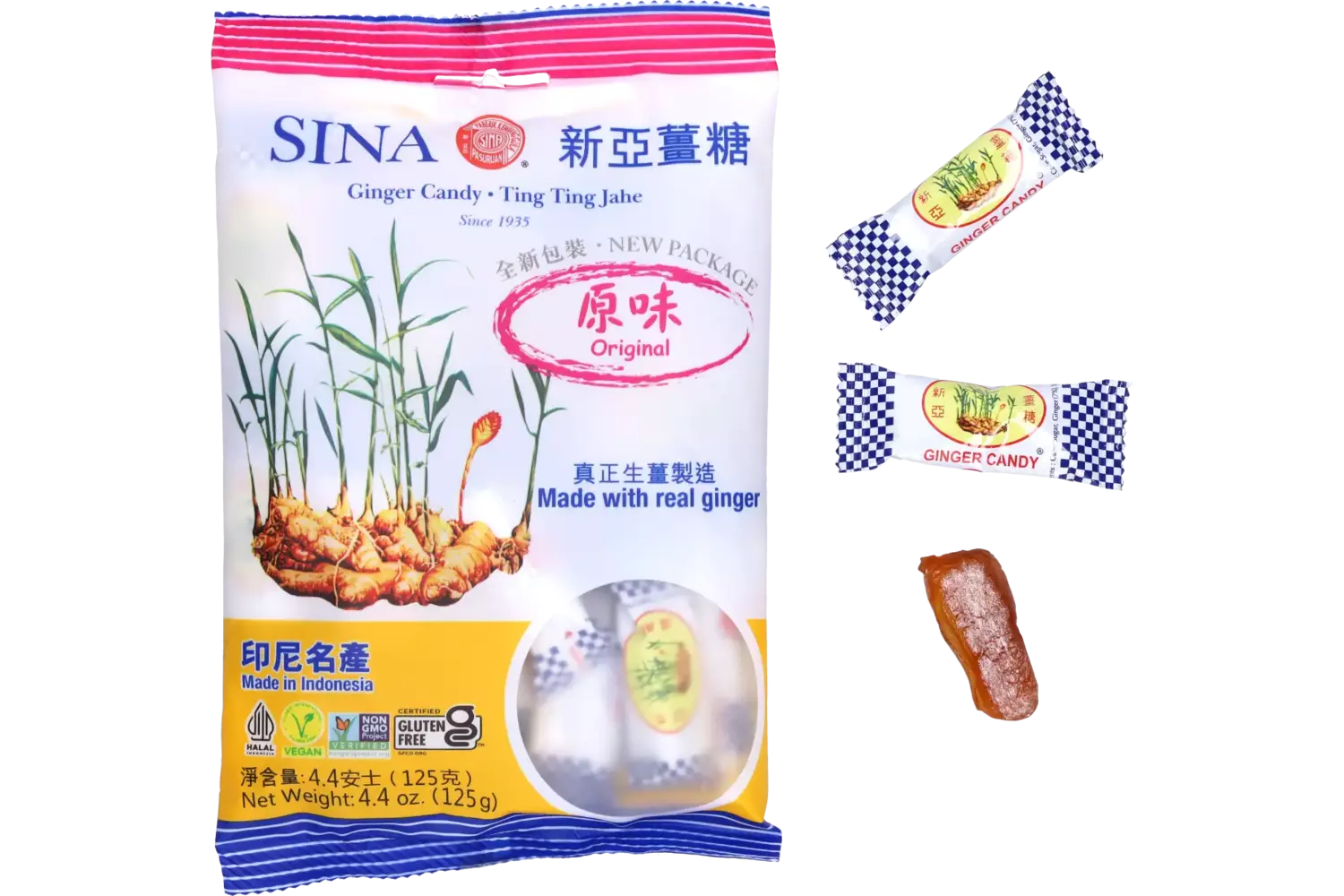 SINA - Ginger Chew Original - 125g